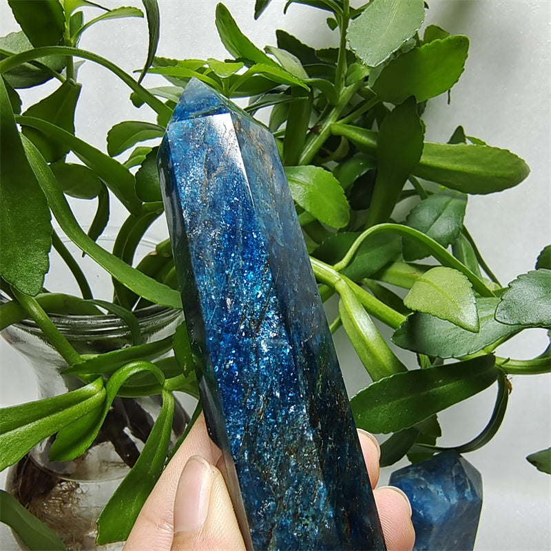 Blue apatite tower