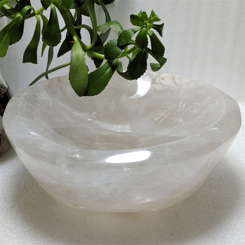 clear quartz bowl