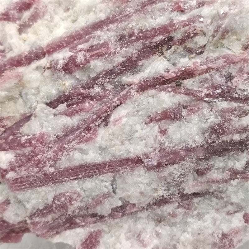 Pink tourmaline rough stone