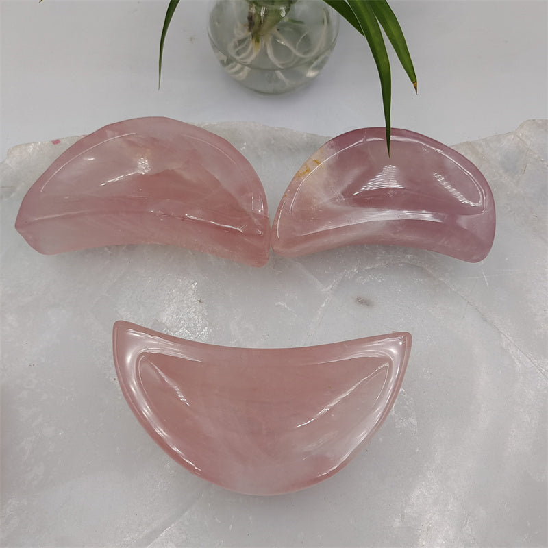 Rose quartz bowl