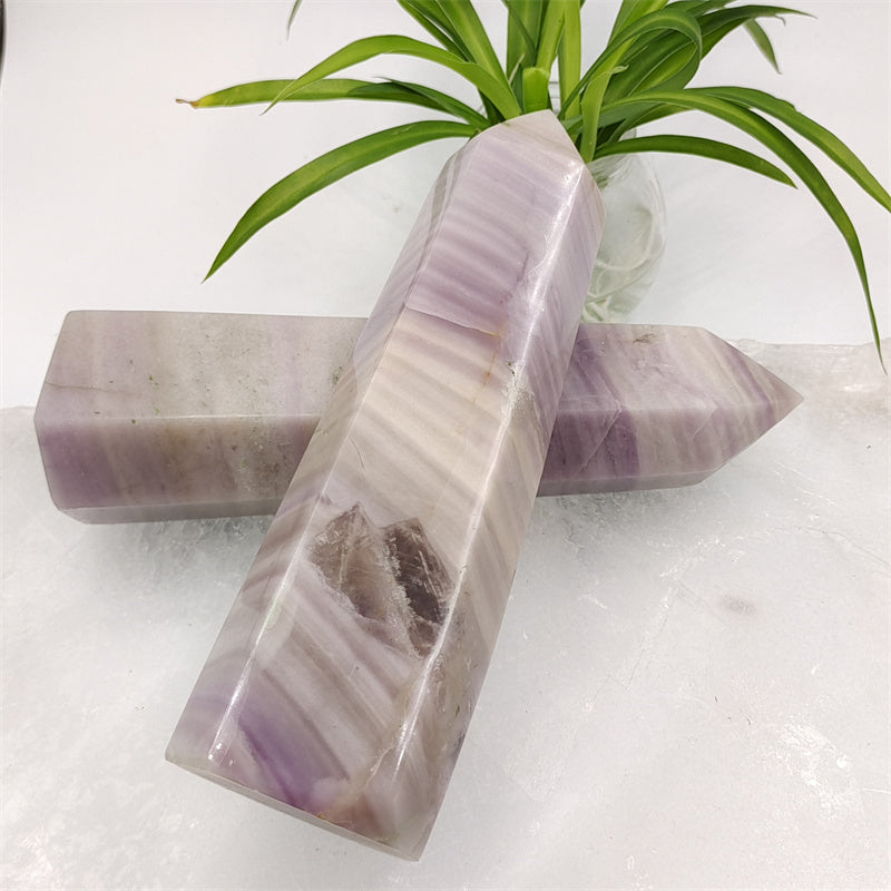 Purple cloud fluorite tower