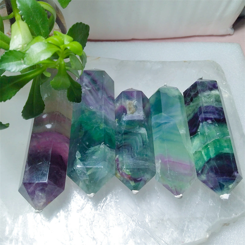 Fluorite double-tip tower