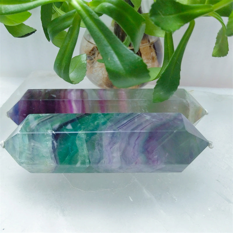 Fluorite double-tip tower