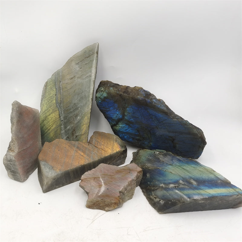 Labradorite rough stone