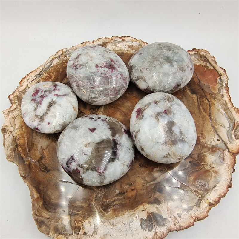 Plum Tourmaline palmstone