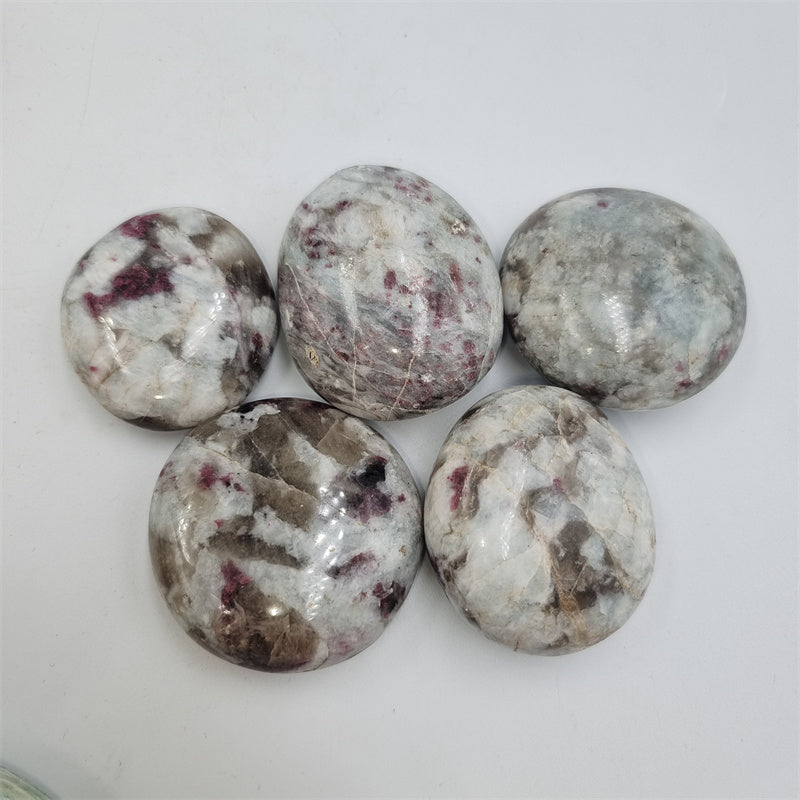 Plum Tourmaline palmstone