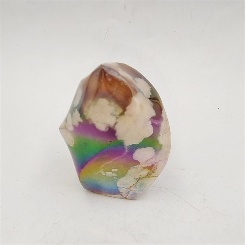 Aura flower agate torch