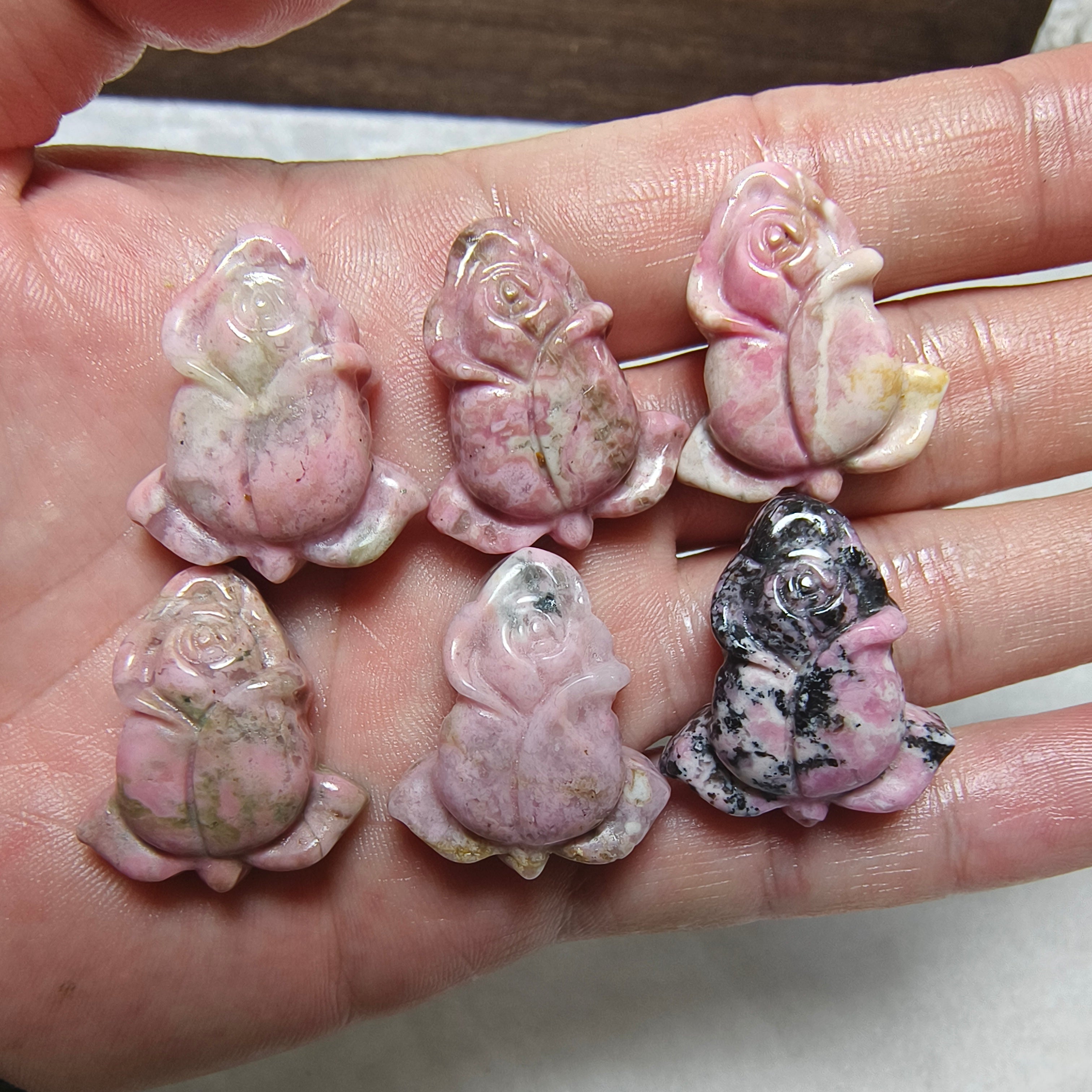 Rhodonite mini roses