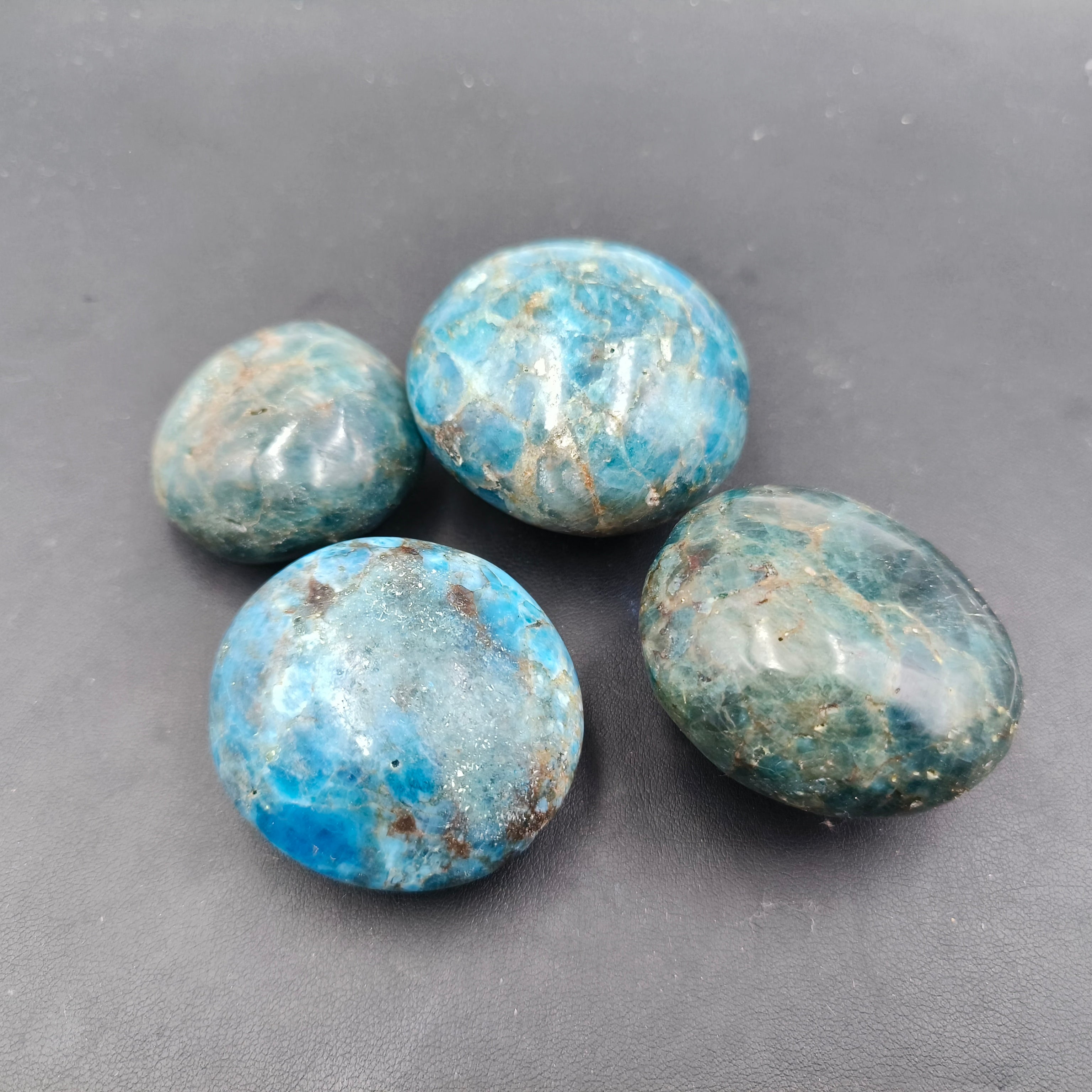 Blue Apatite palmstone