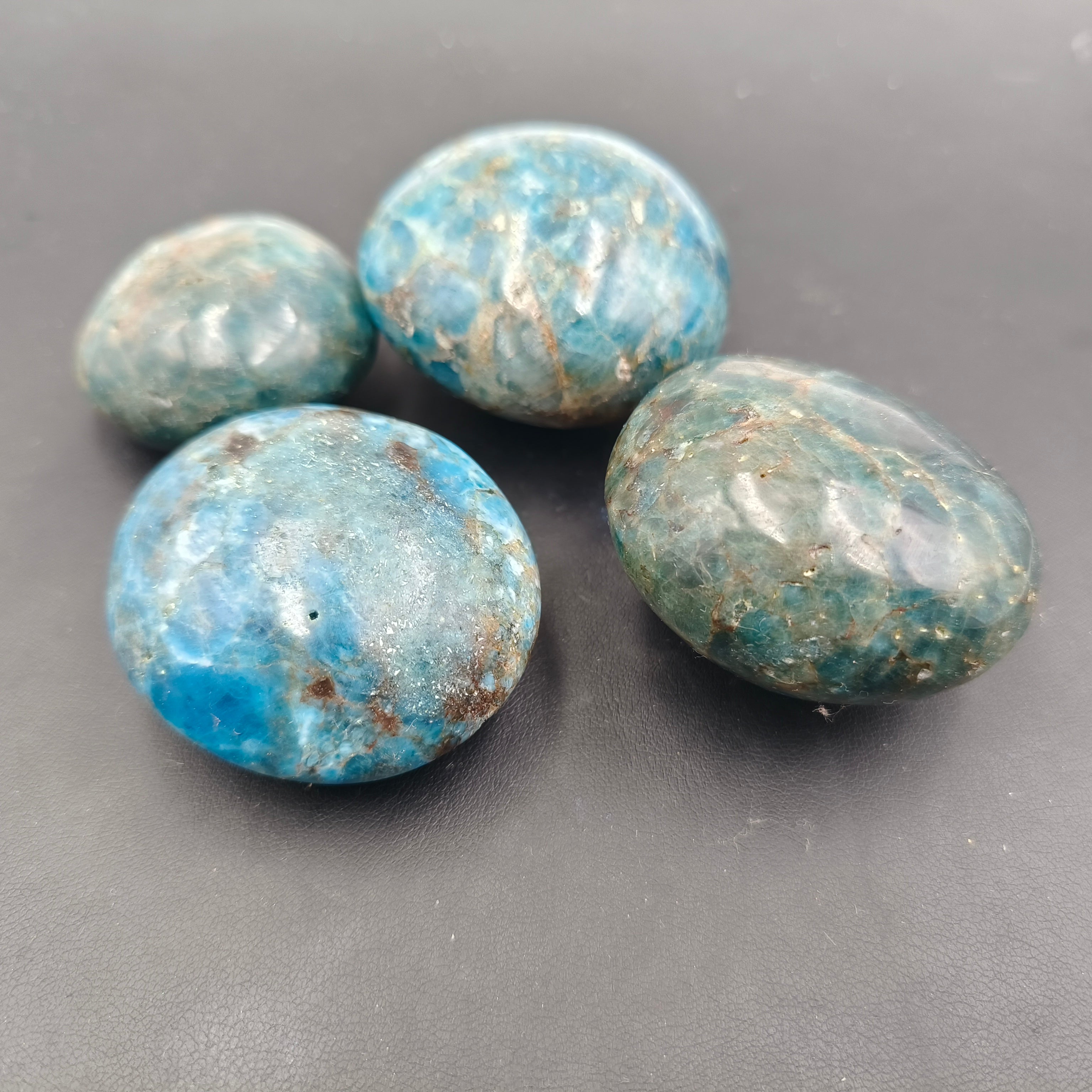 Blue Apatite palmstone