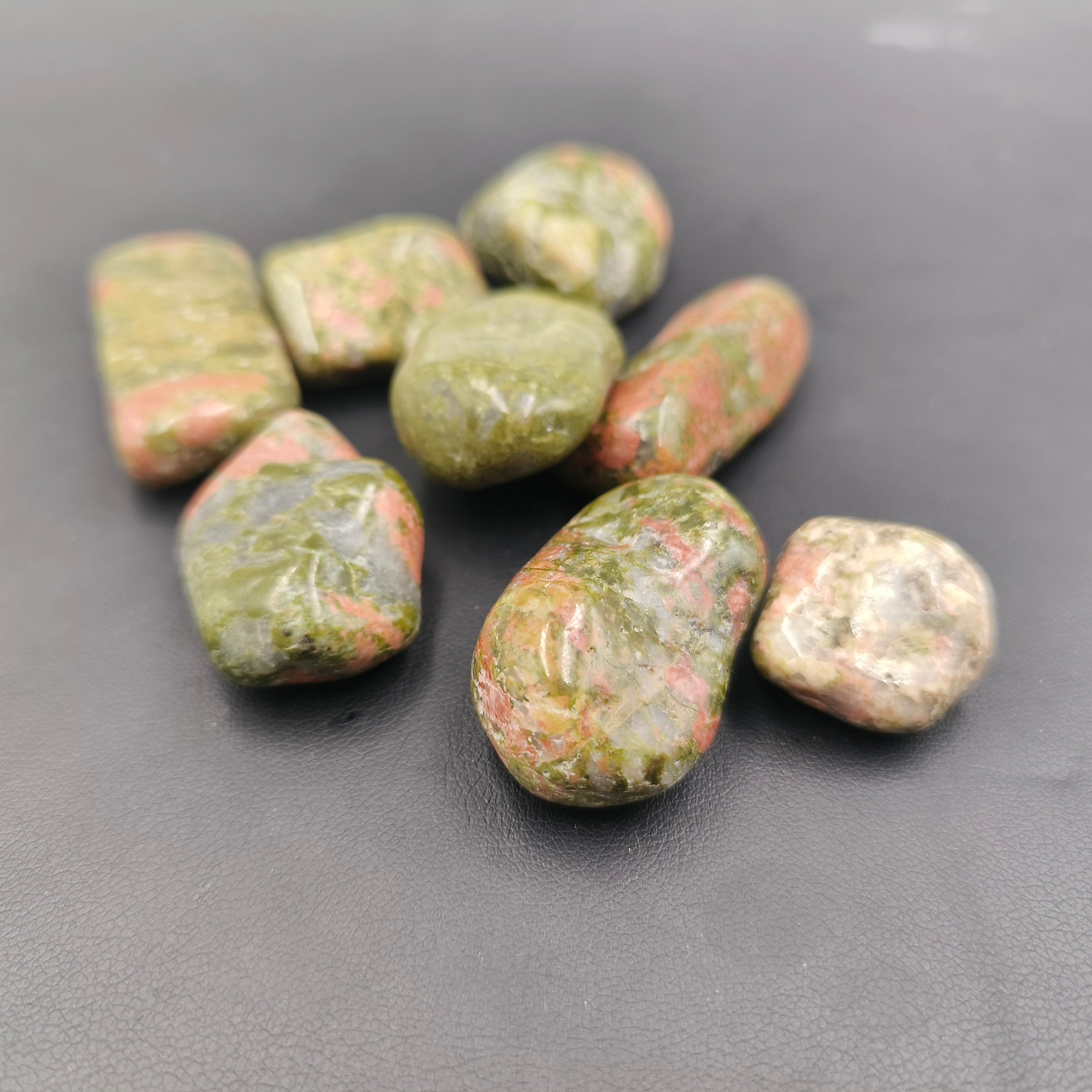 Unakite tumbles