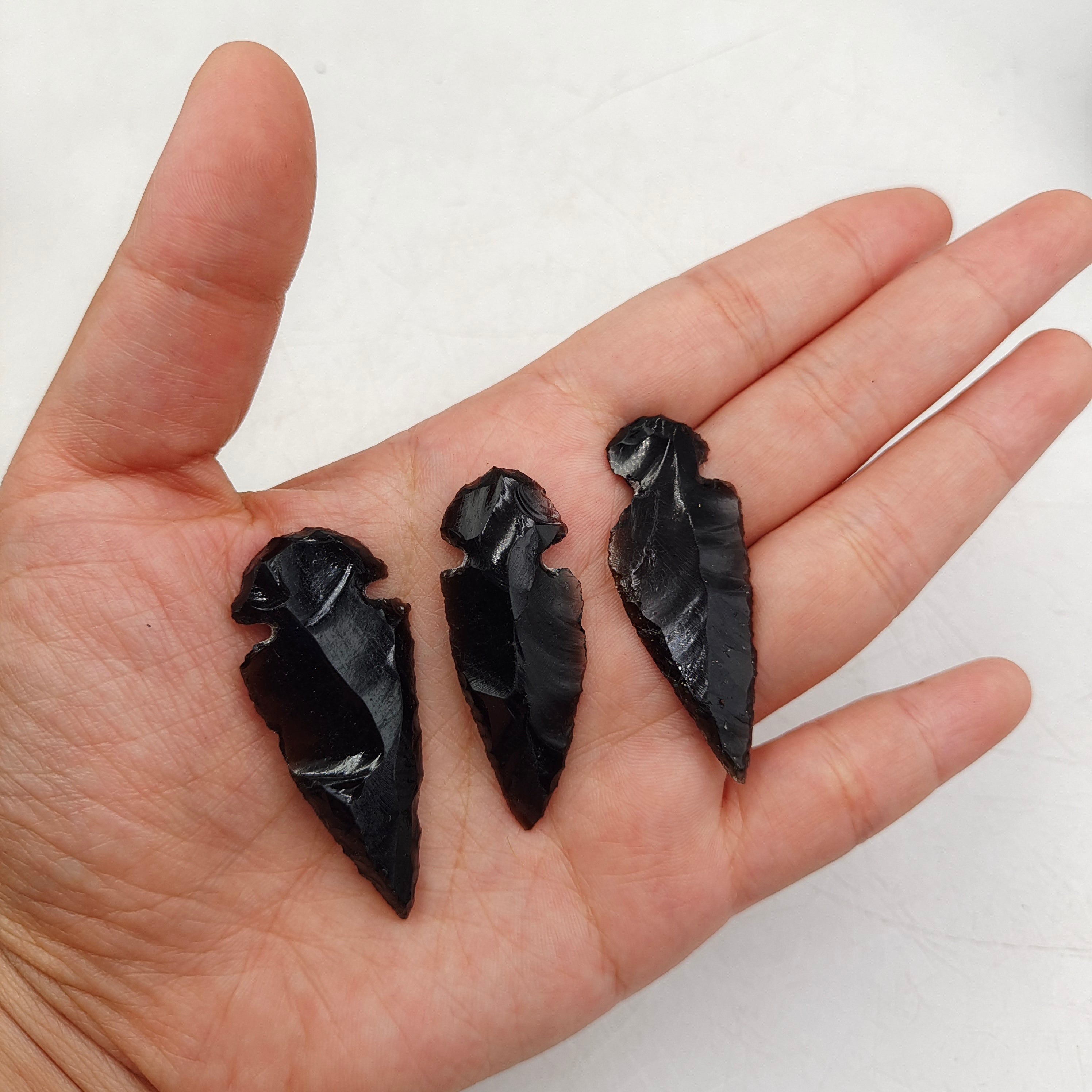 Obsidian arrowhead