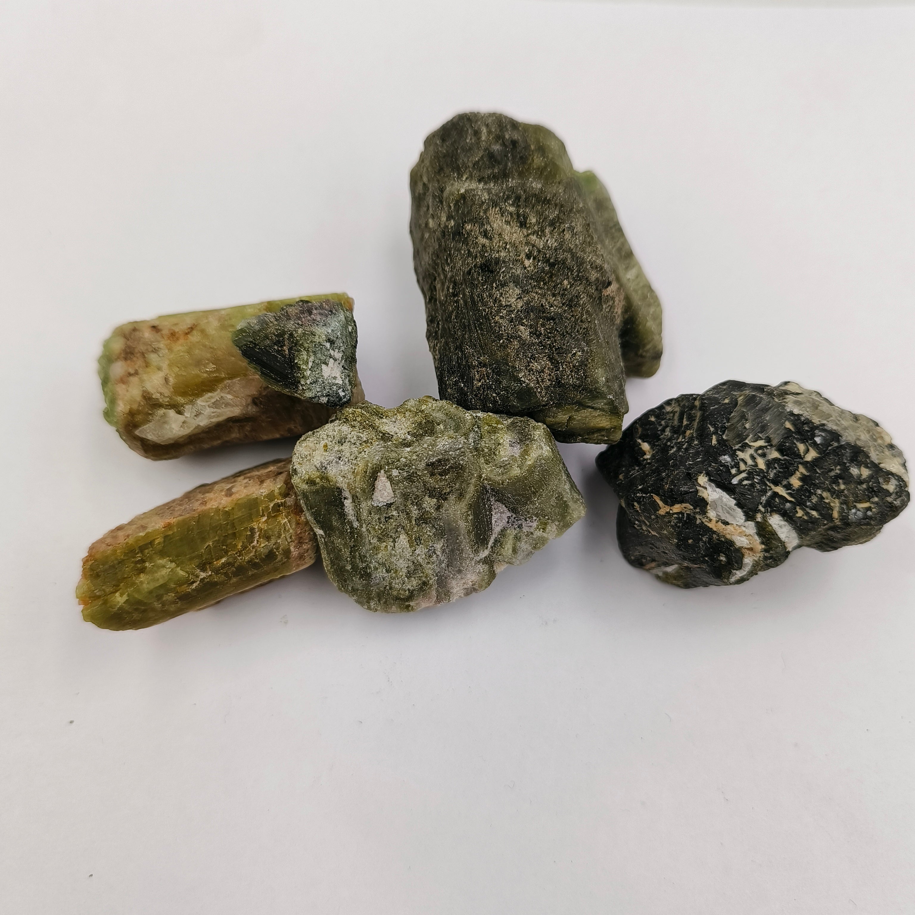 Green tourmaline point