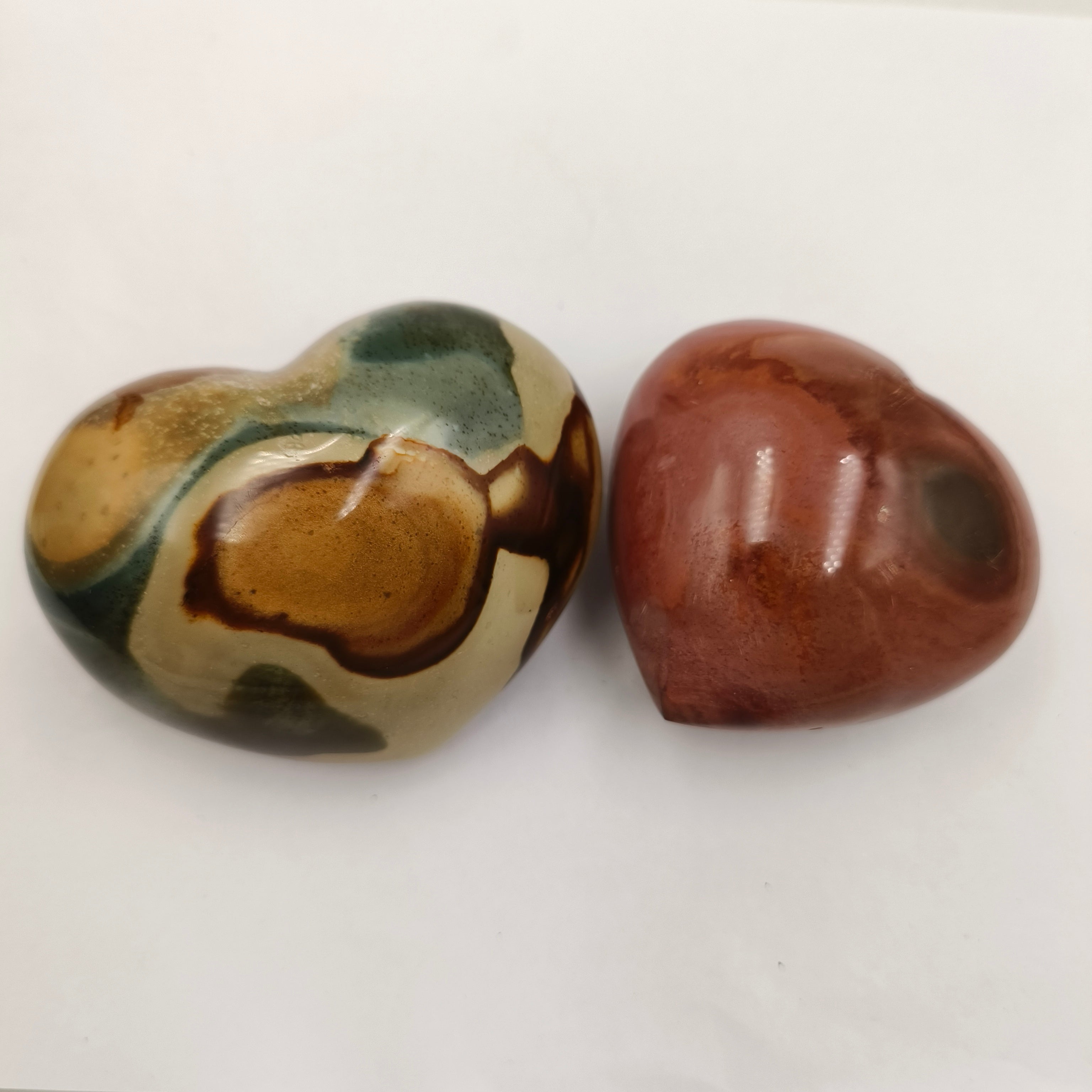 Polychrome  jasper heart