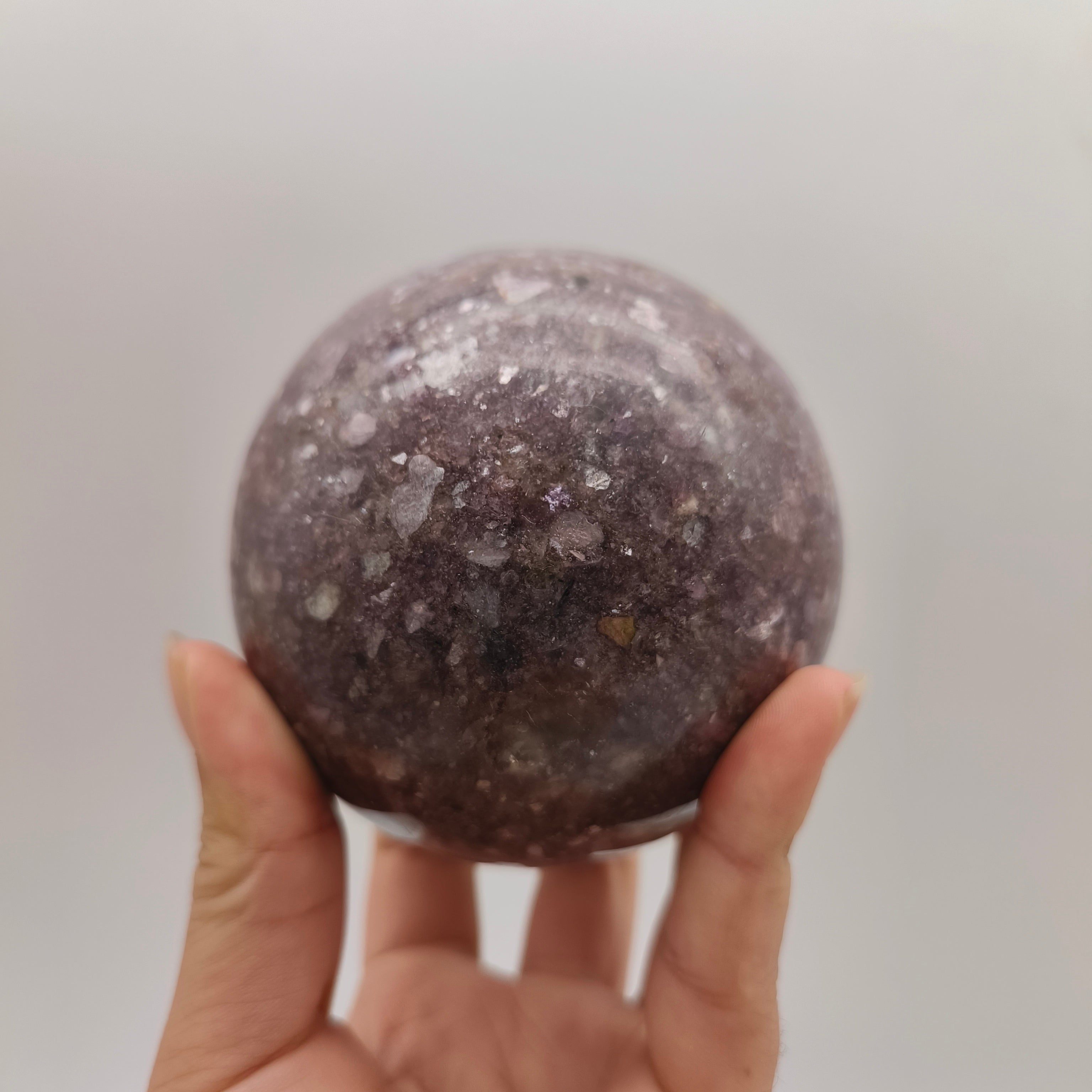 Lepidolite spheres