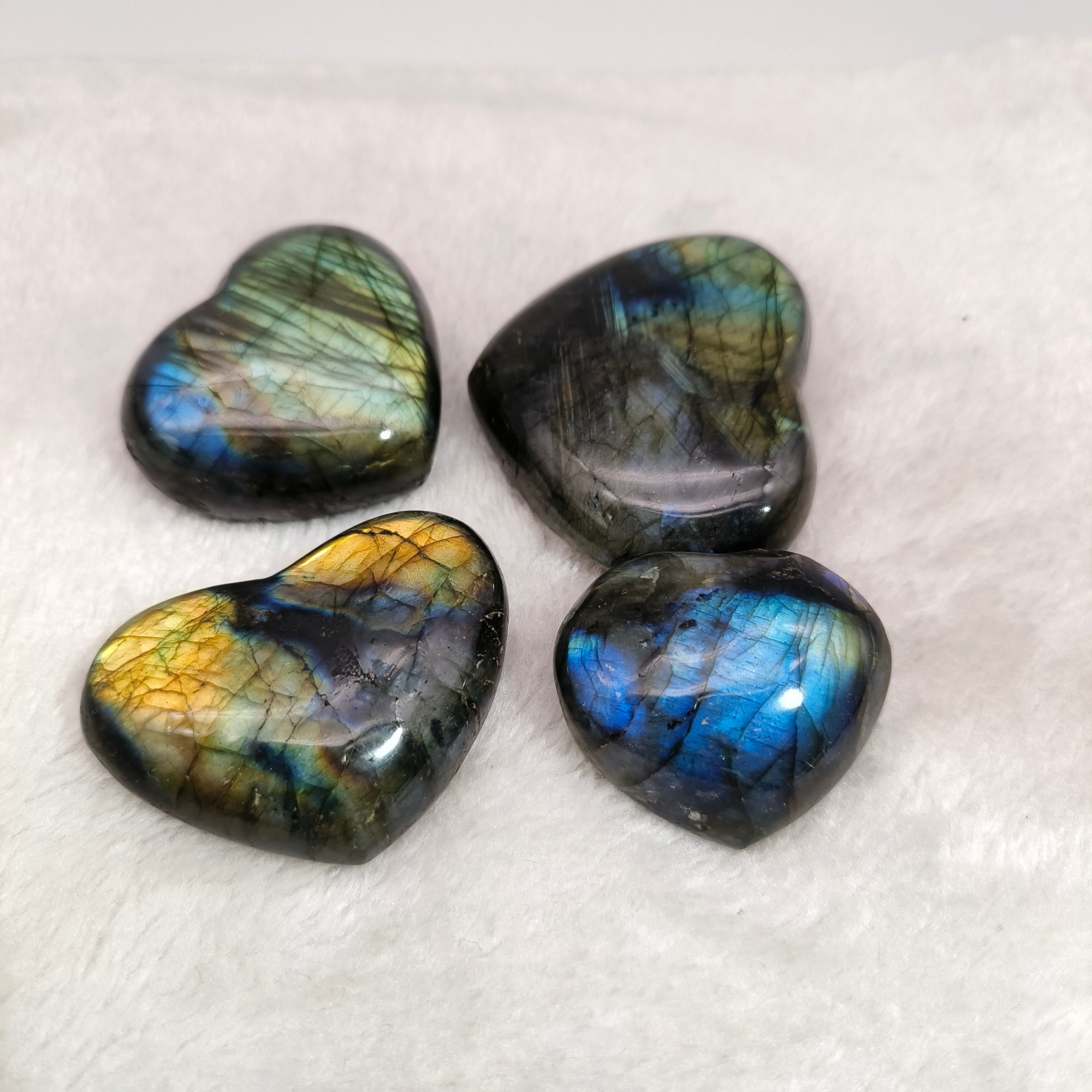 Labradorite Heart