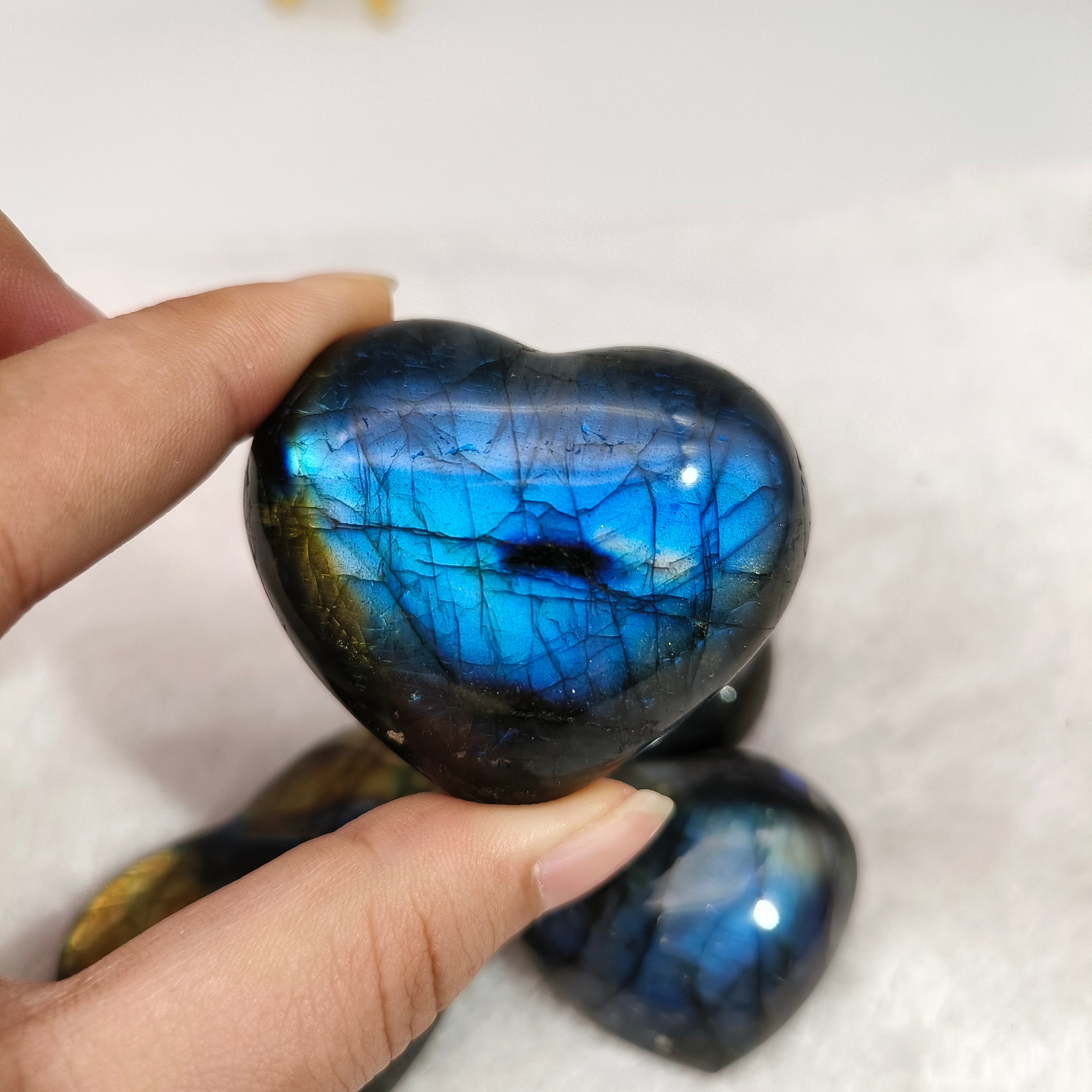 Labradorite Heart