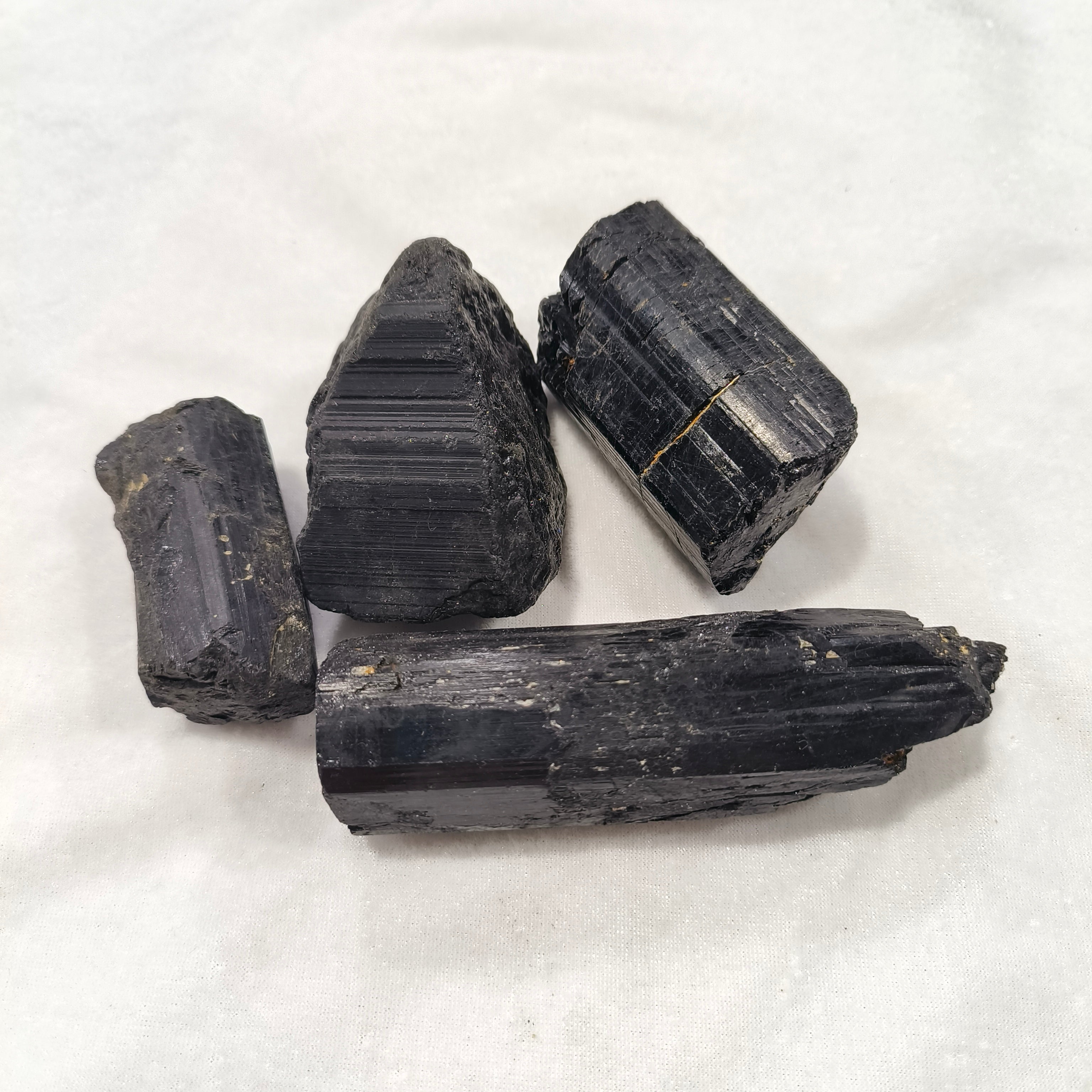 Black tourmaline raw stone