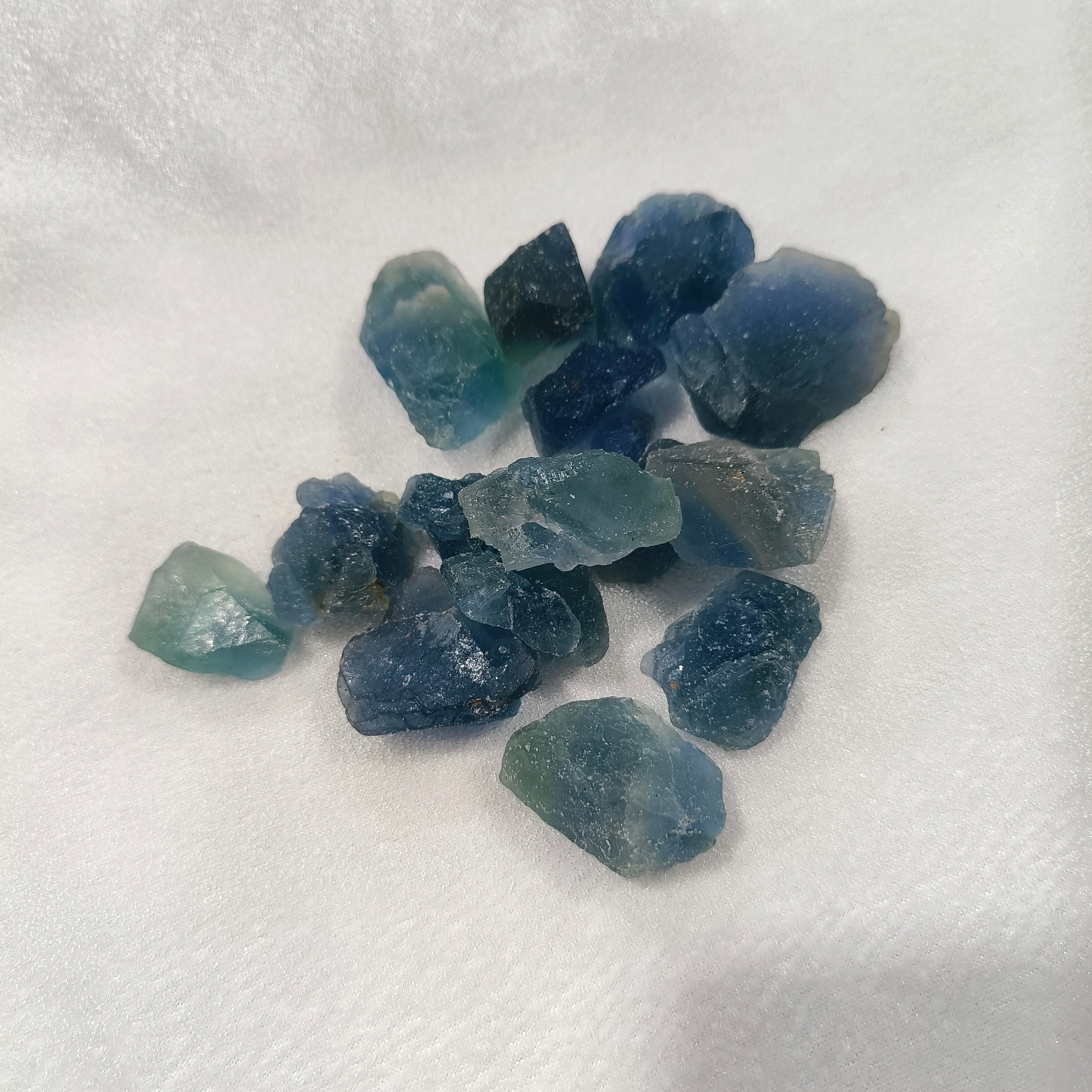 Blue Fluorite raw stone