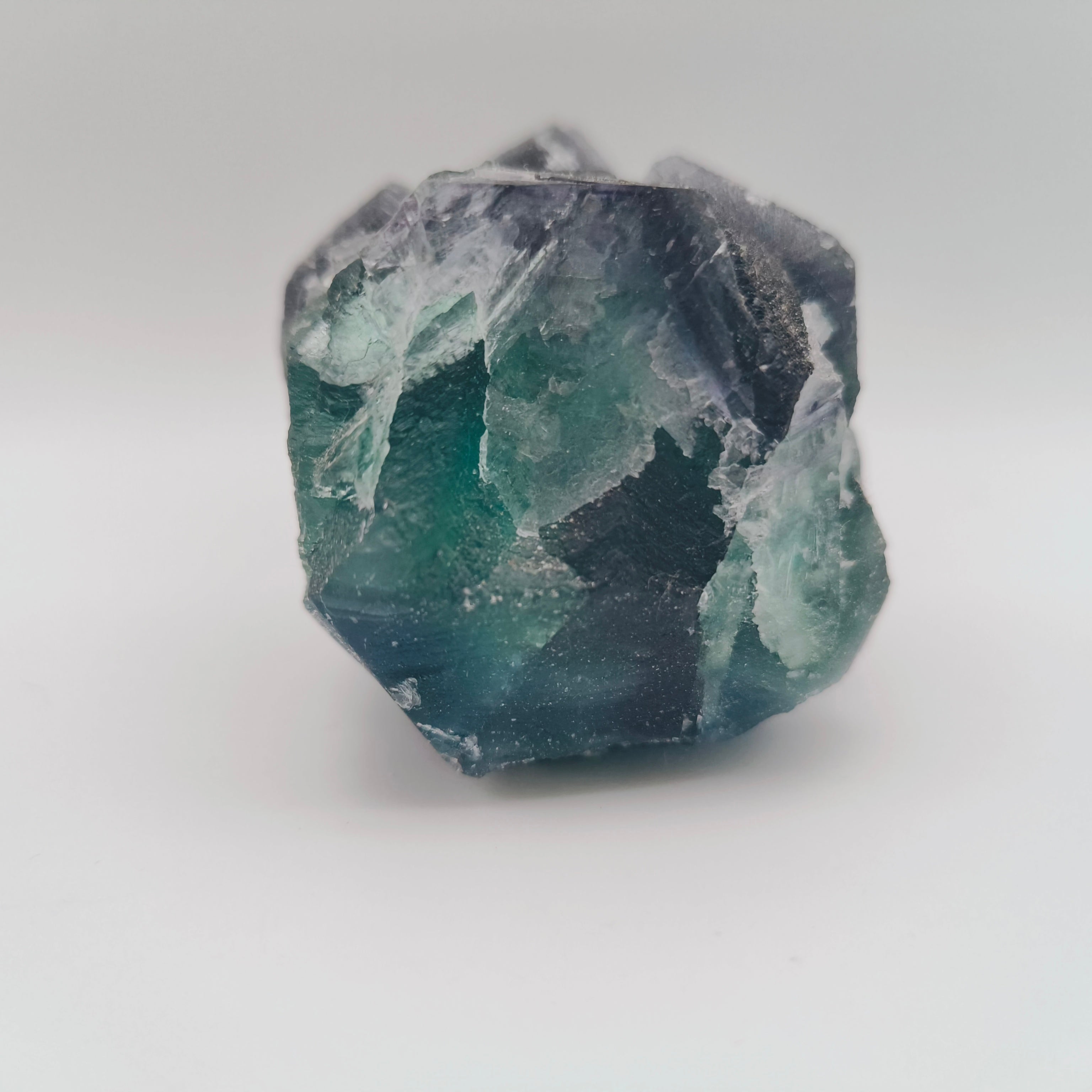 Blue fluorite specimen