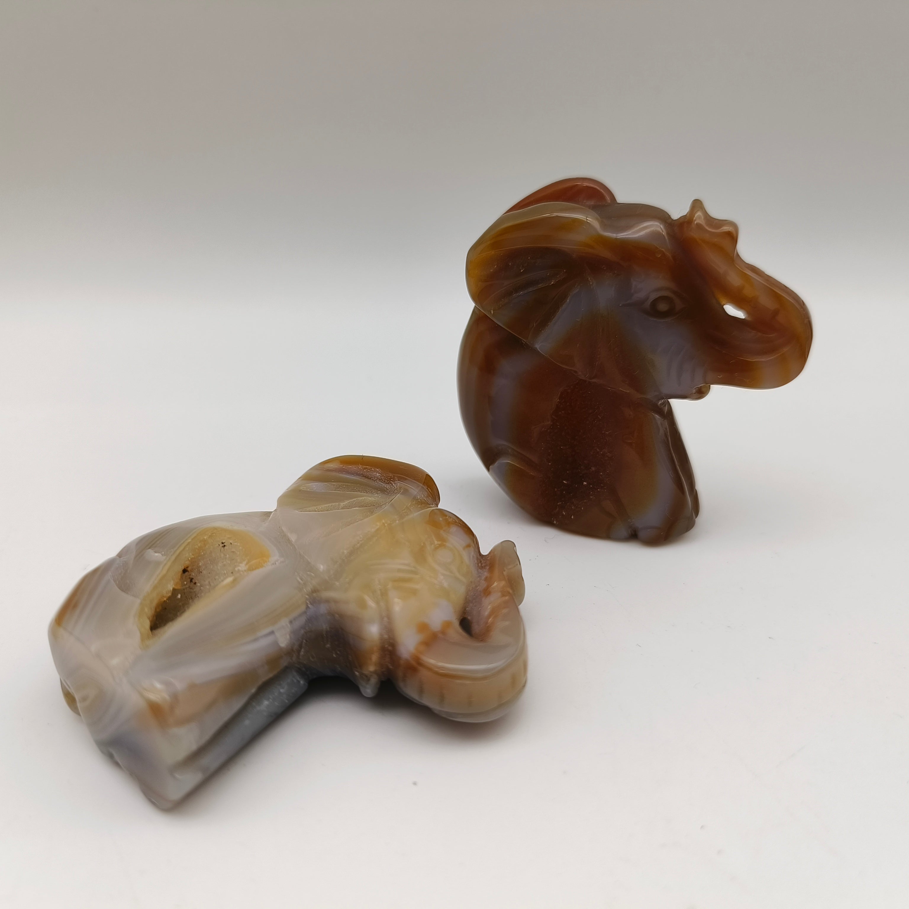 Agate Geode Elephant