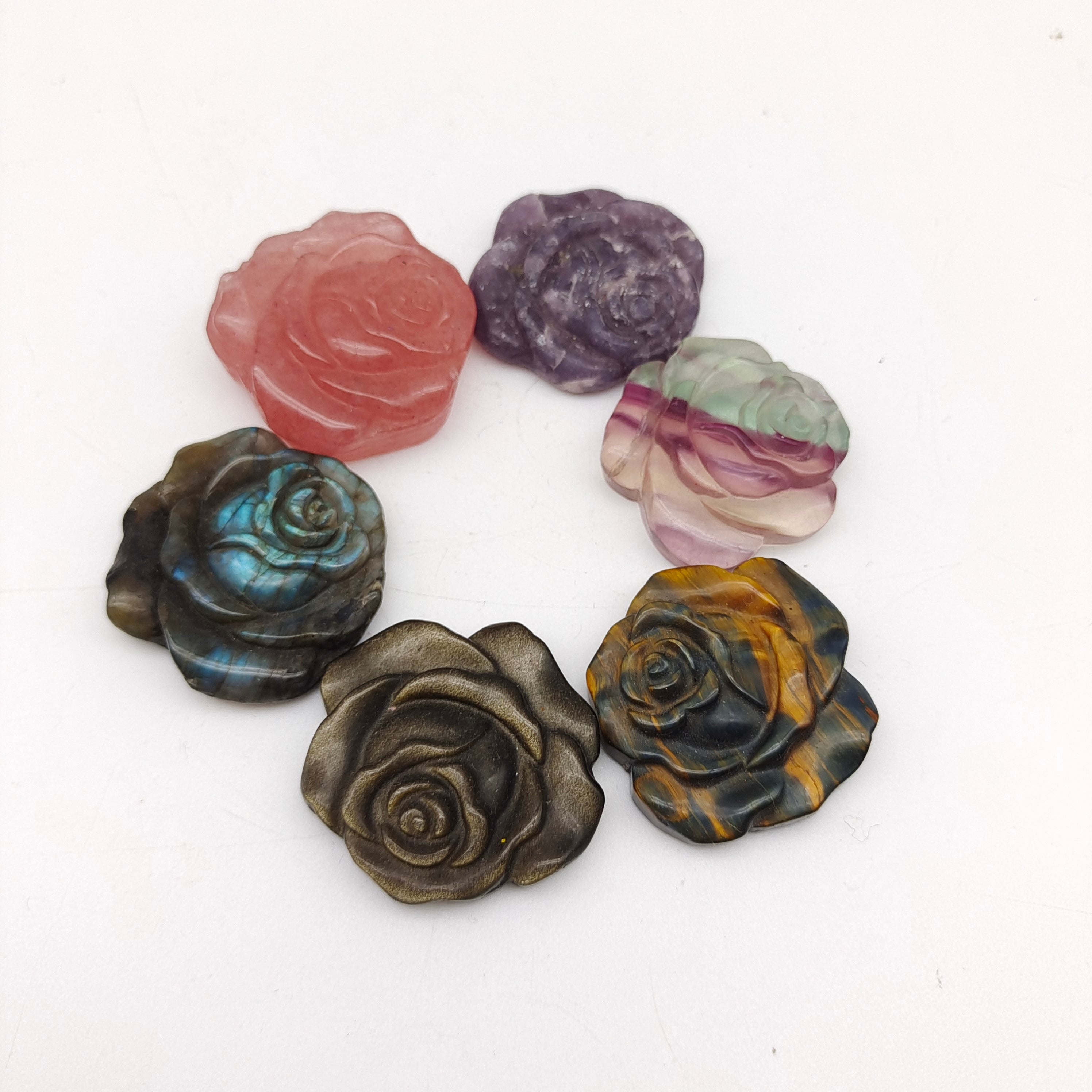 Rose of various materials