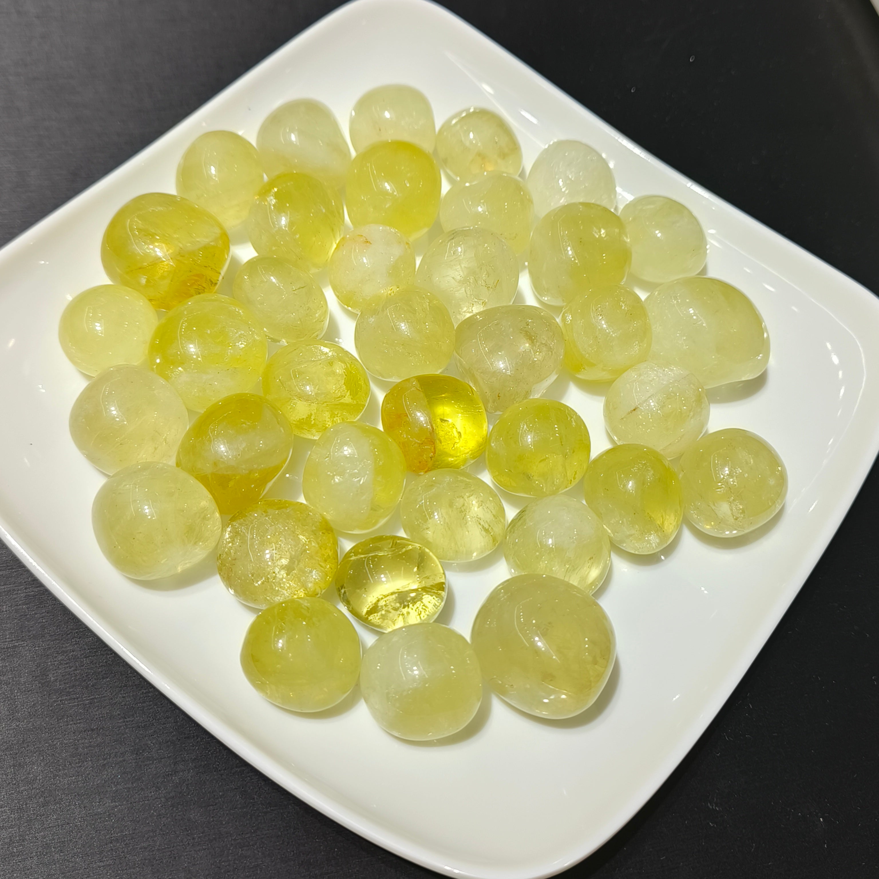 Lemon citrine tumbles