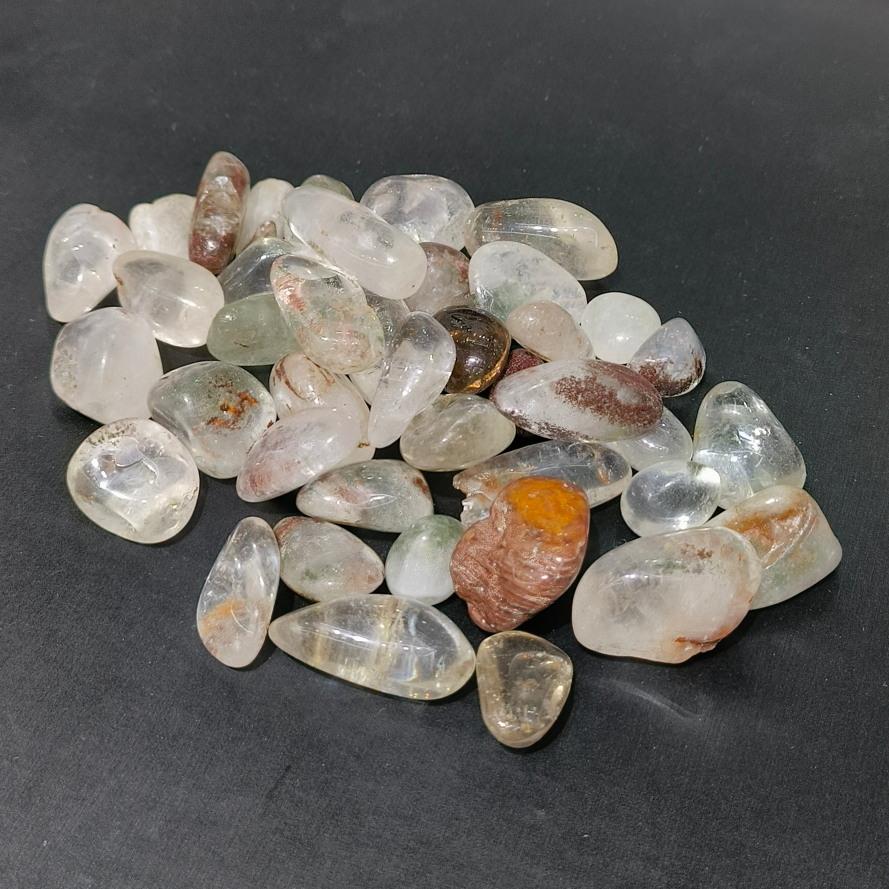 Garden quartz tumbles