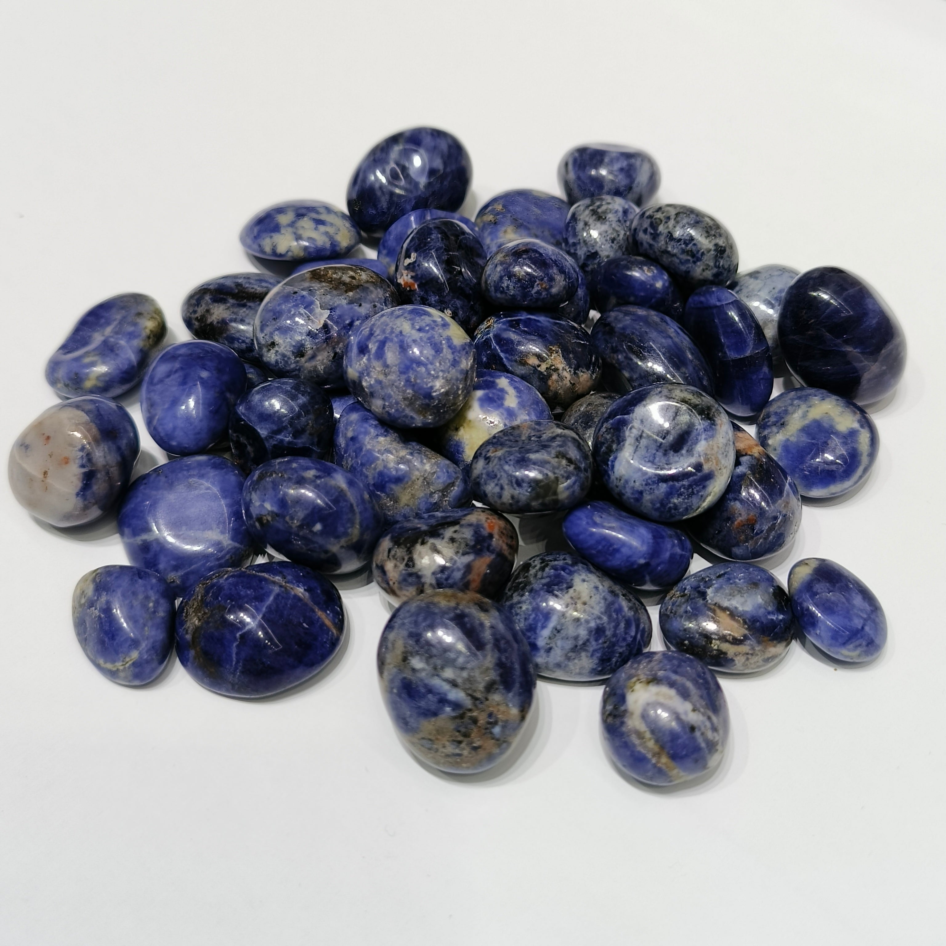 Sodalite tumbles