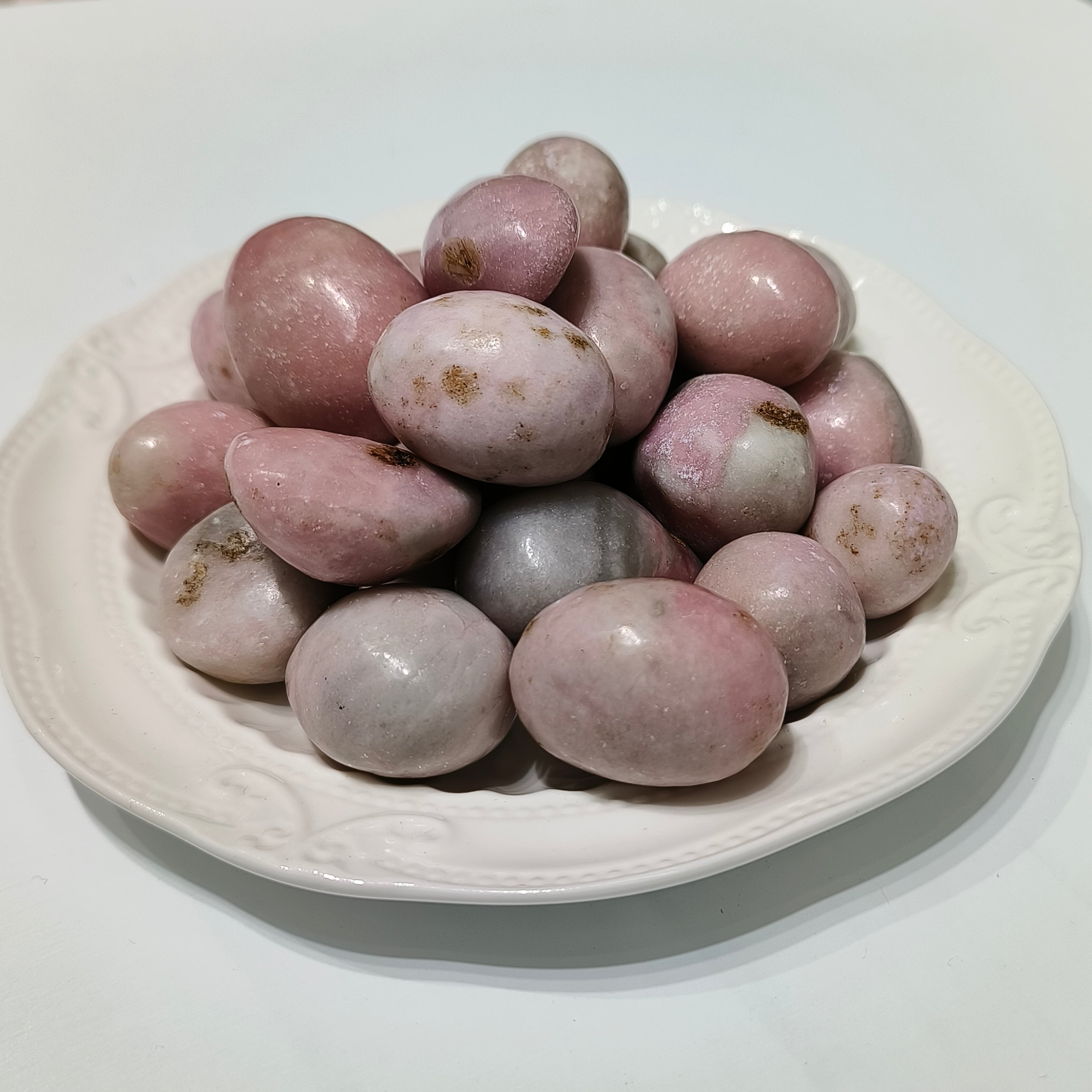 Pink opal tumbles