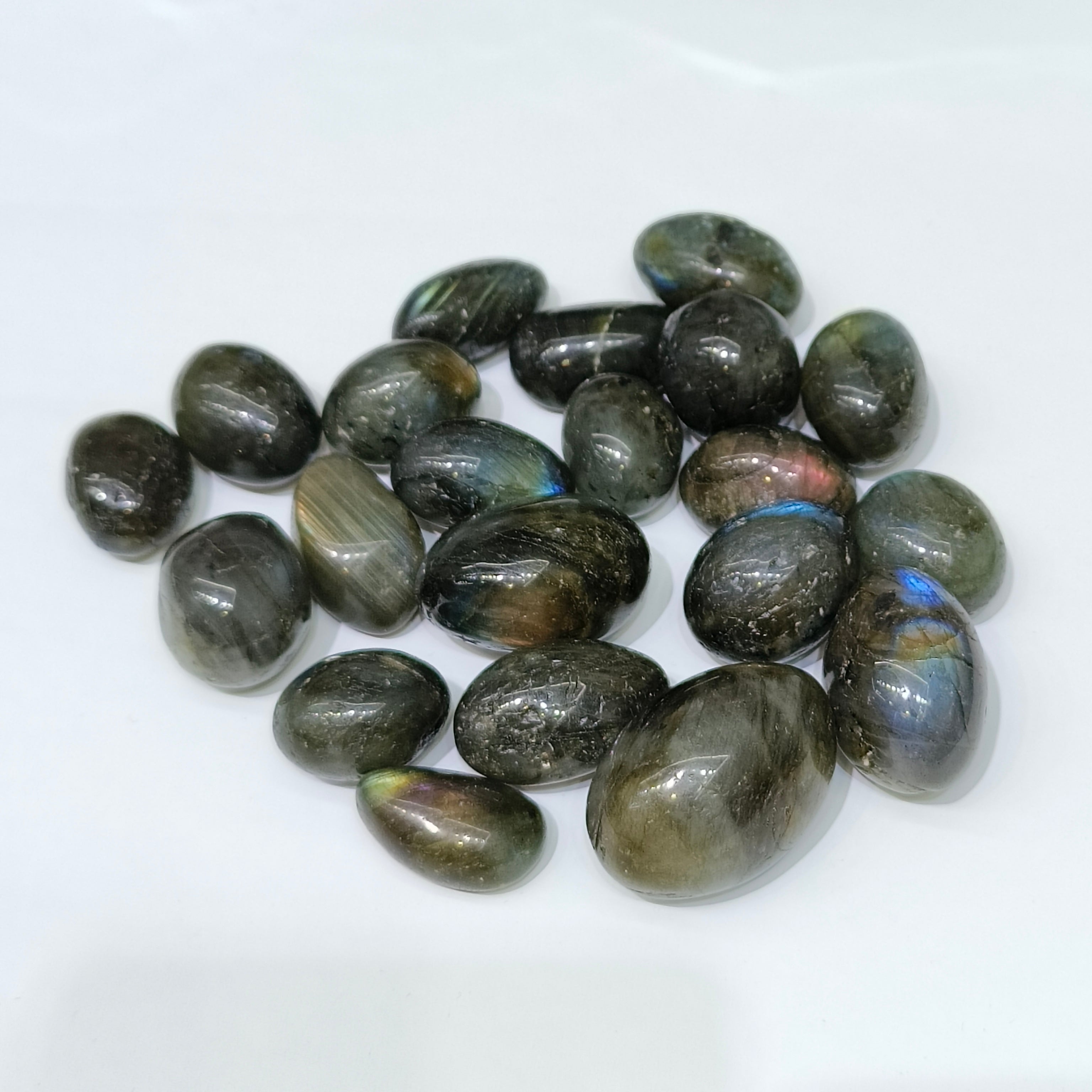 Labradorite tumbles