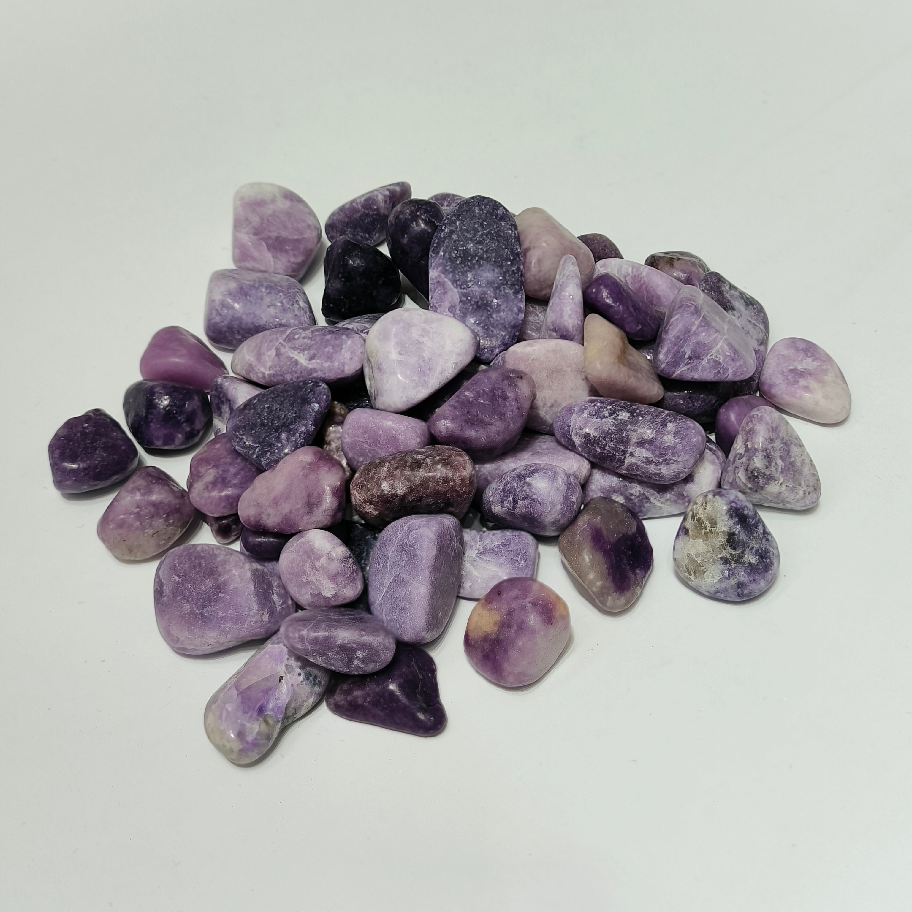 Lepidolite tumbles