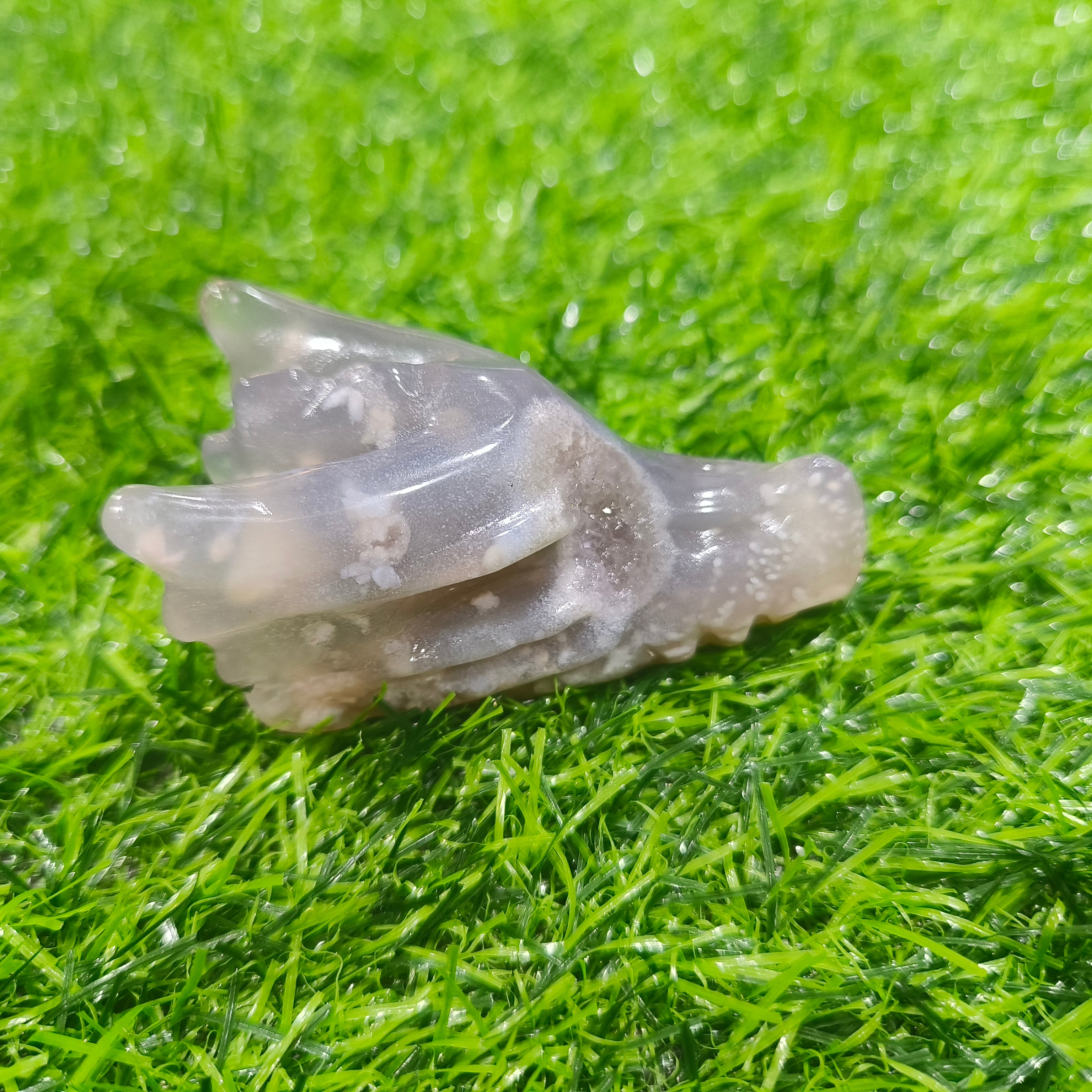 Flower agate dragon head