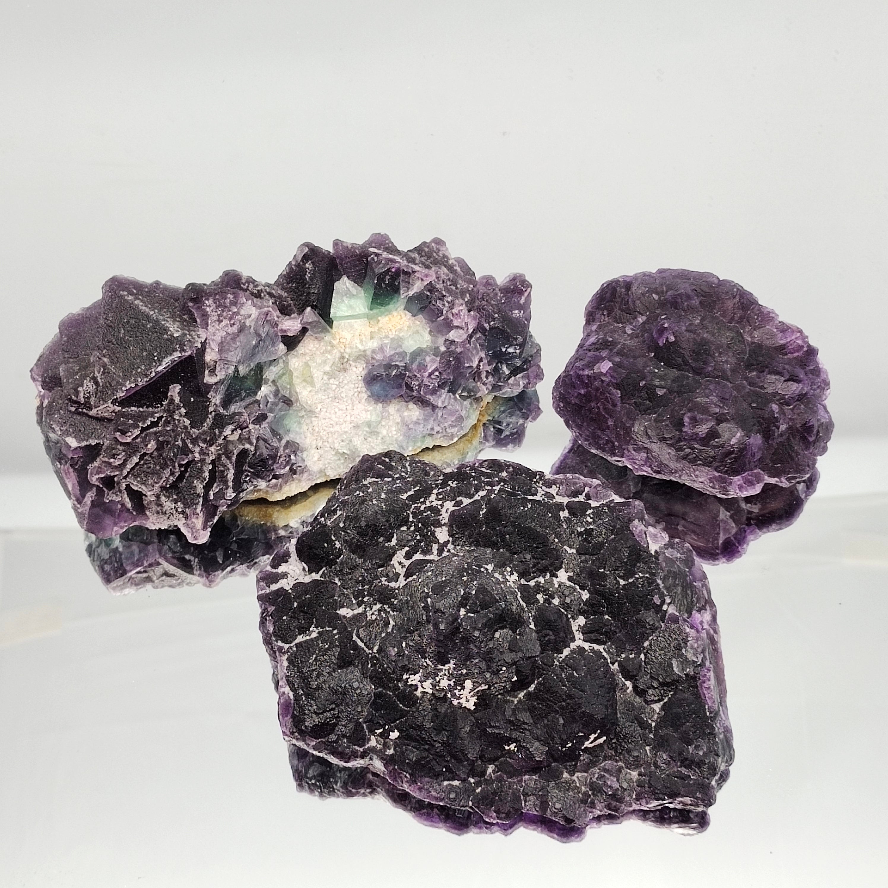 Purple fluorite specimen