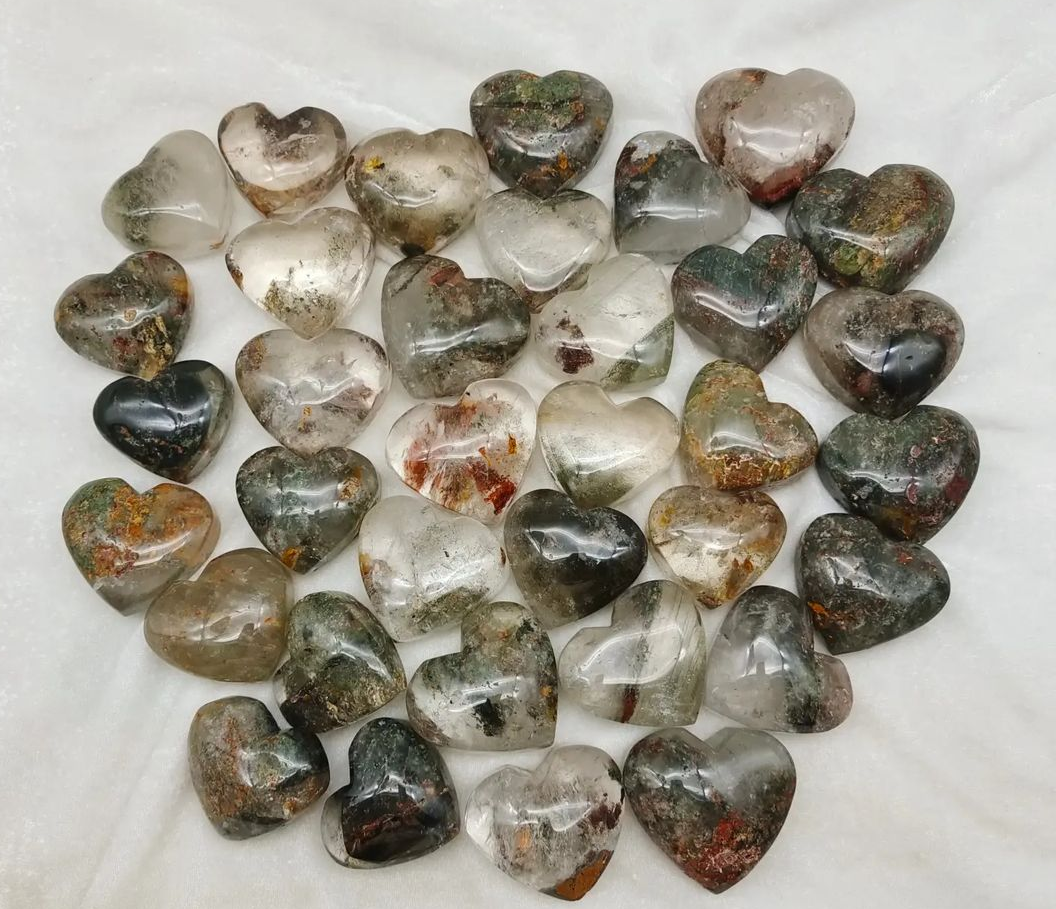 garden quartz heart