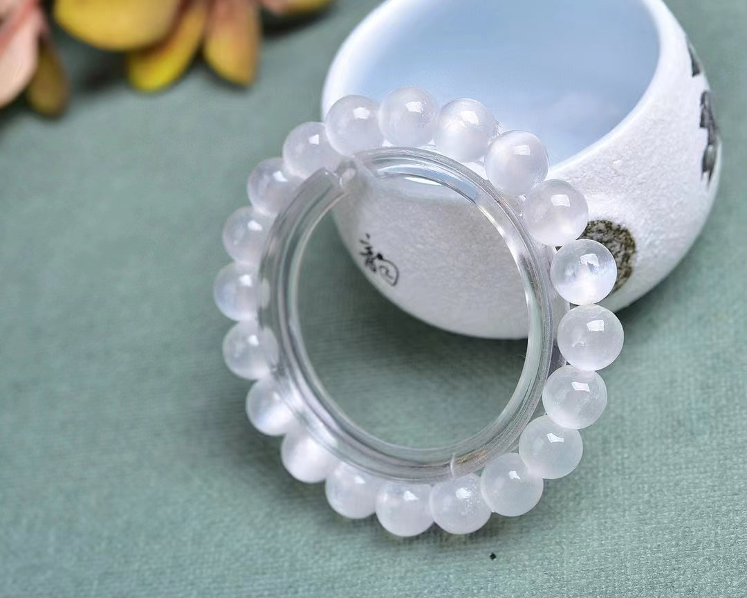 selenite bracelet