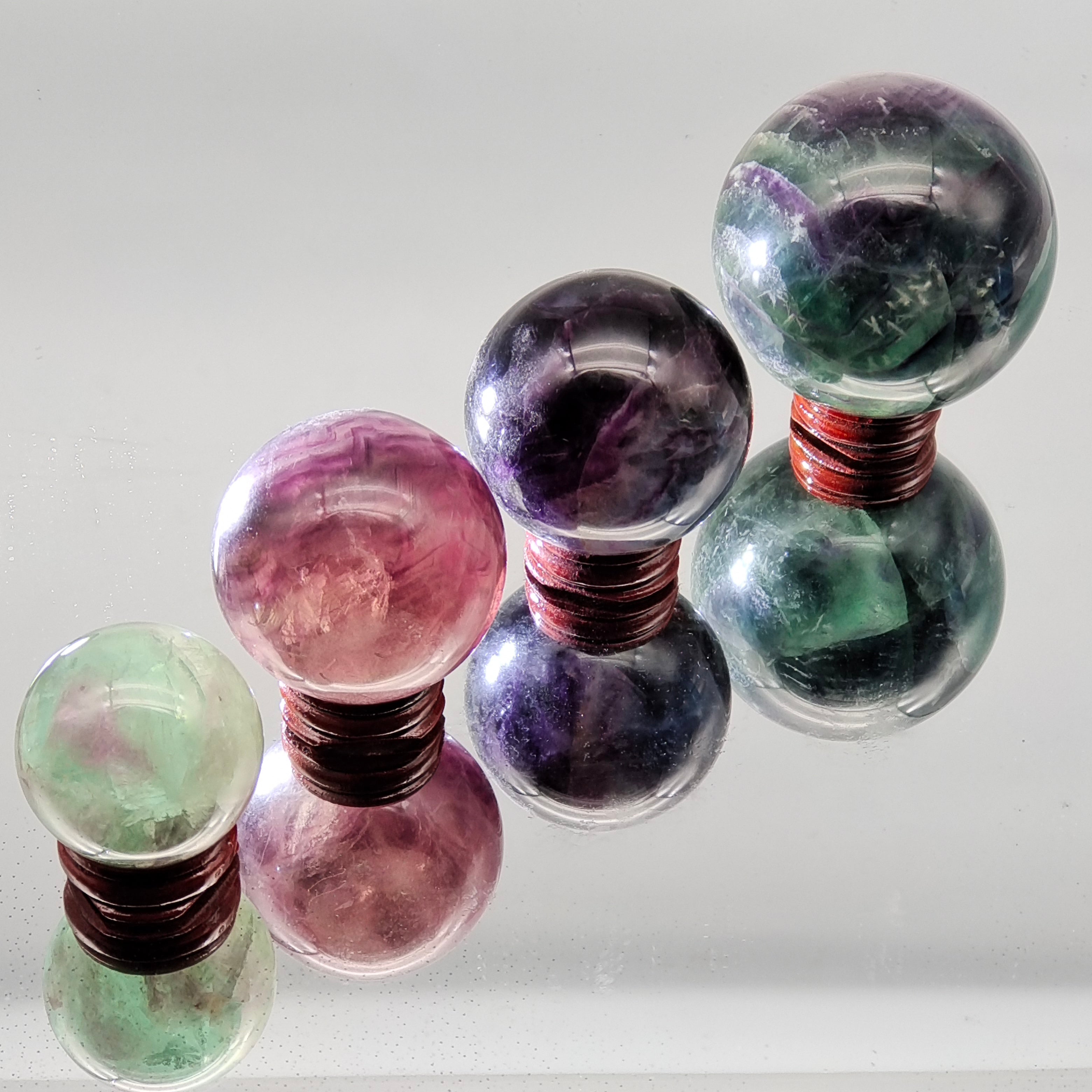 Rainbow Fluorite Sphere