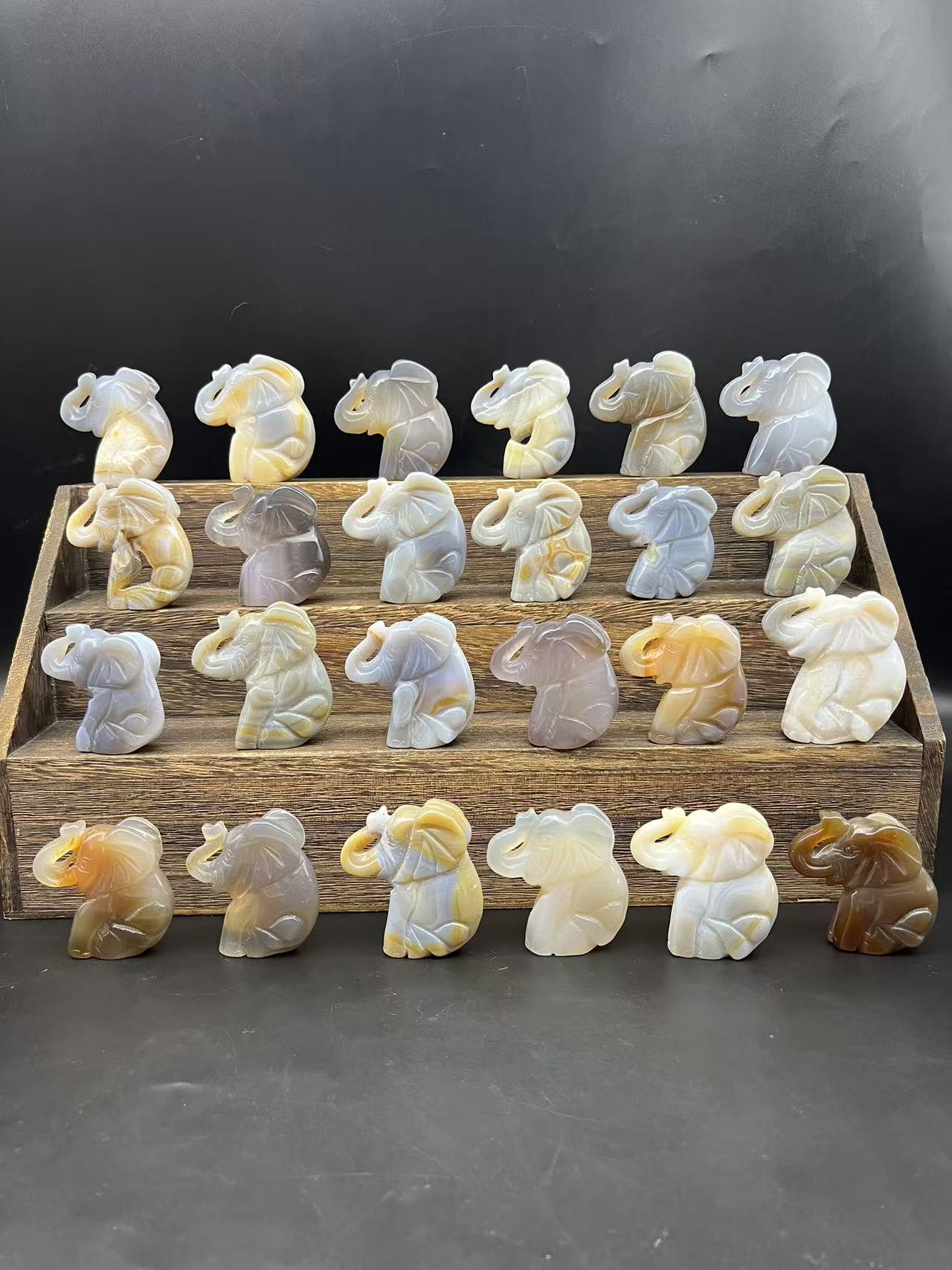 Agate geode elphant