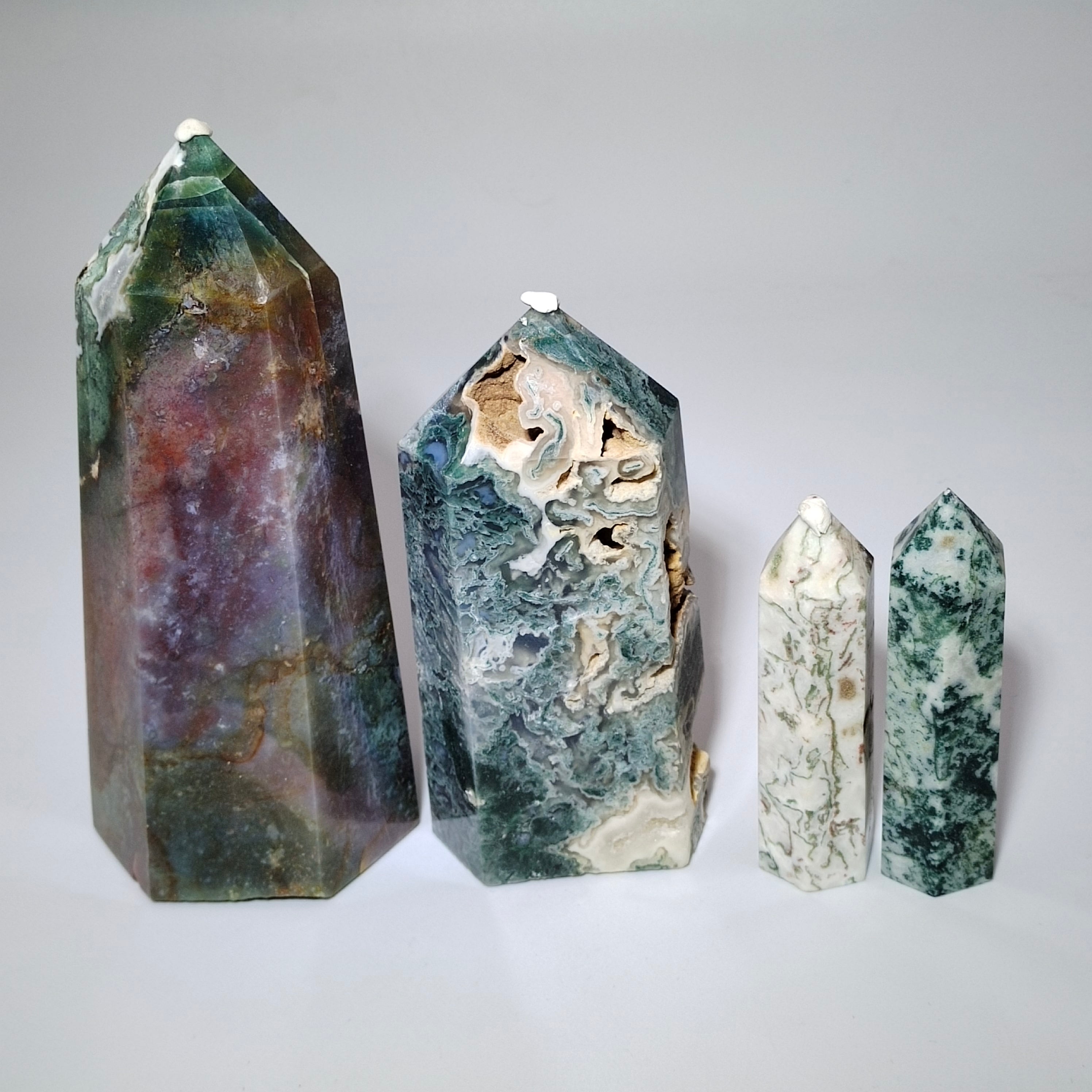 Moss agate tower