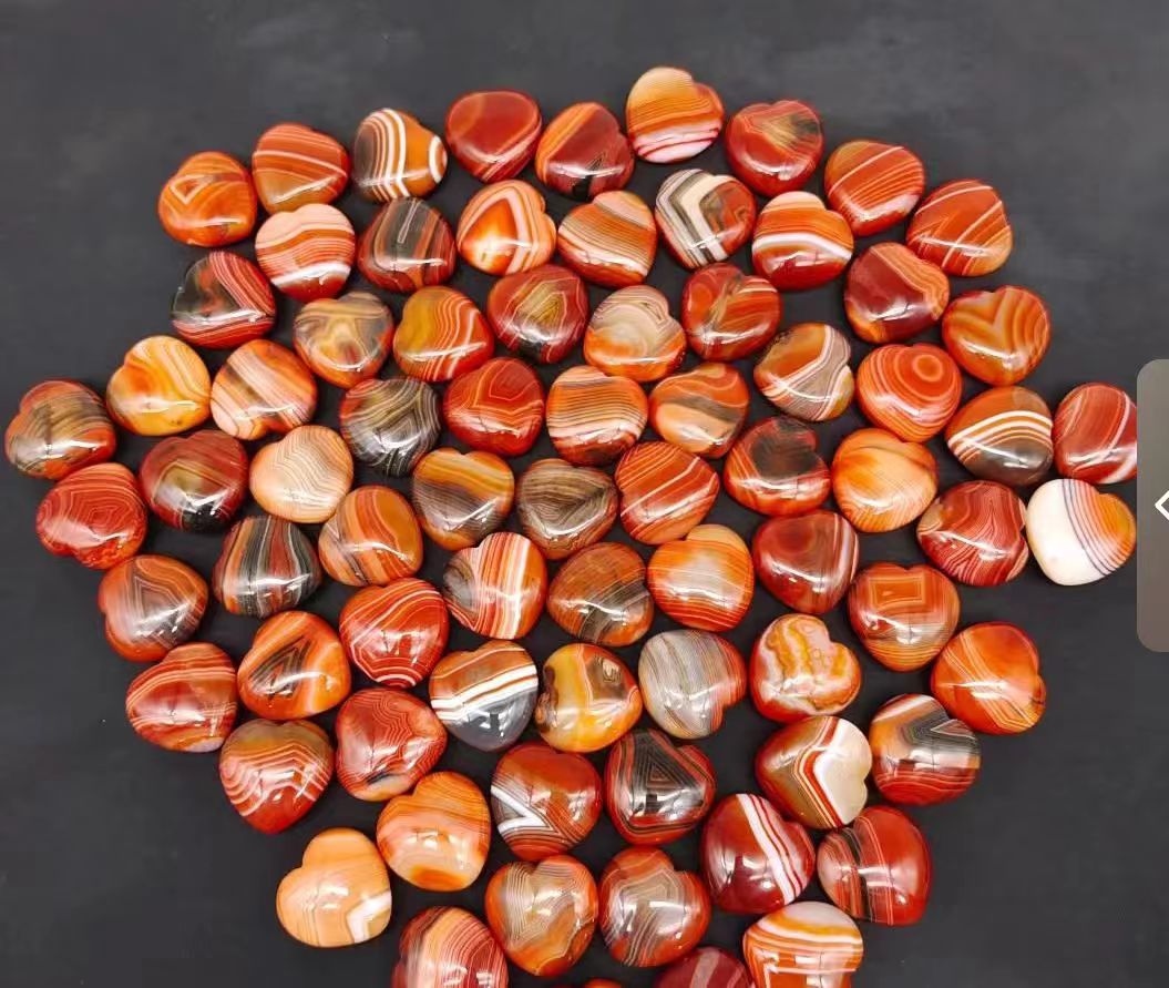 Hearts of various materials