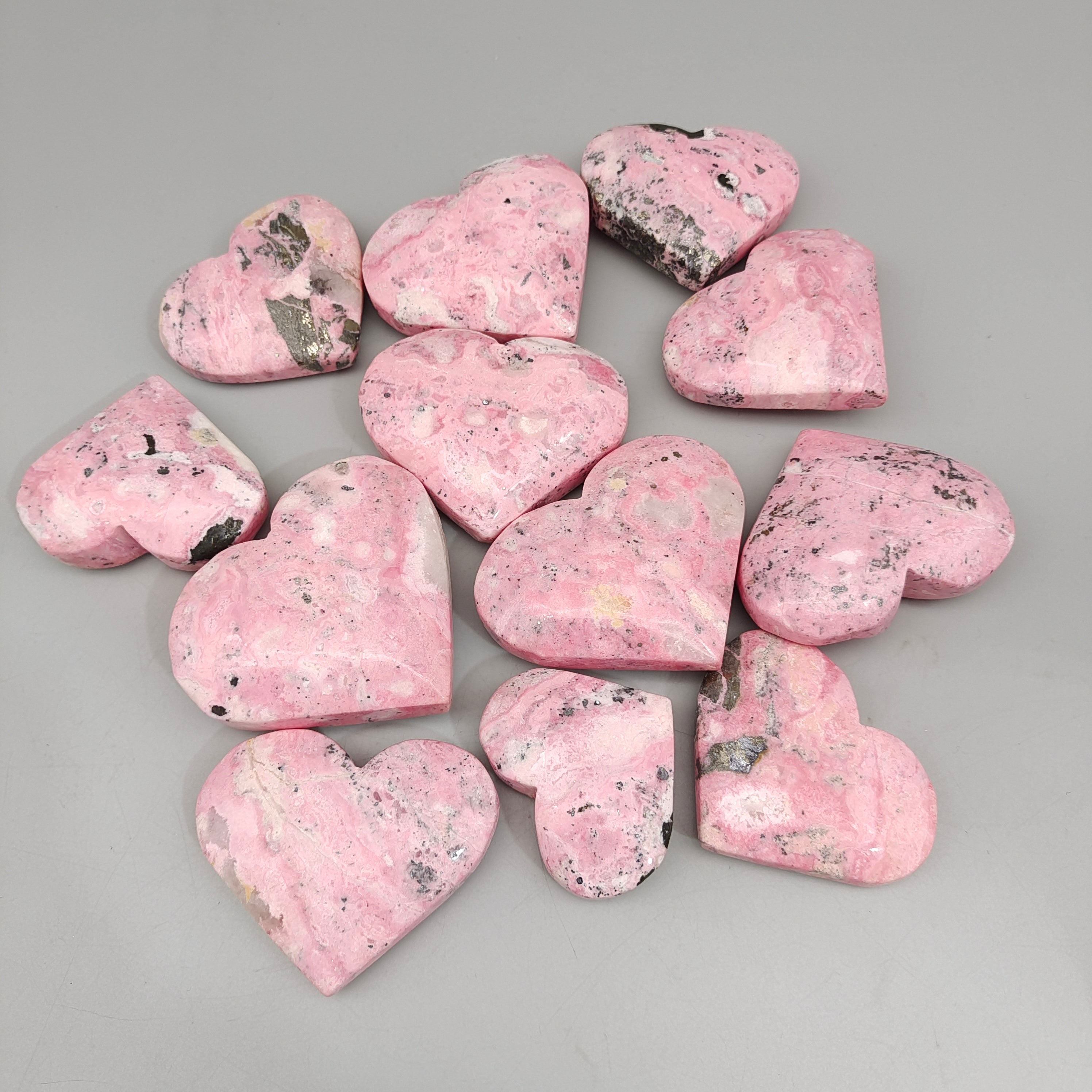 Rhodonite heart