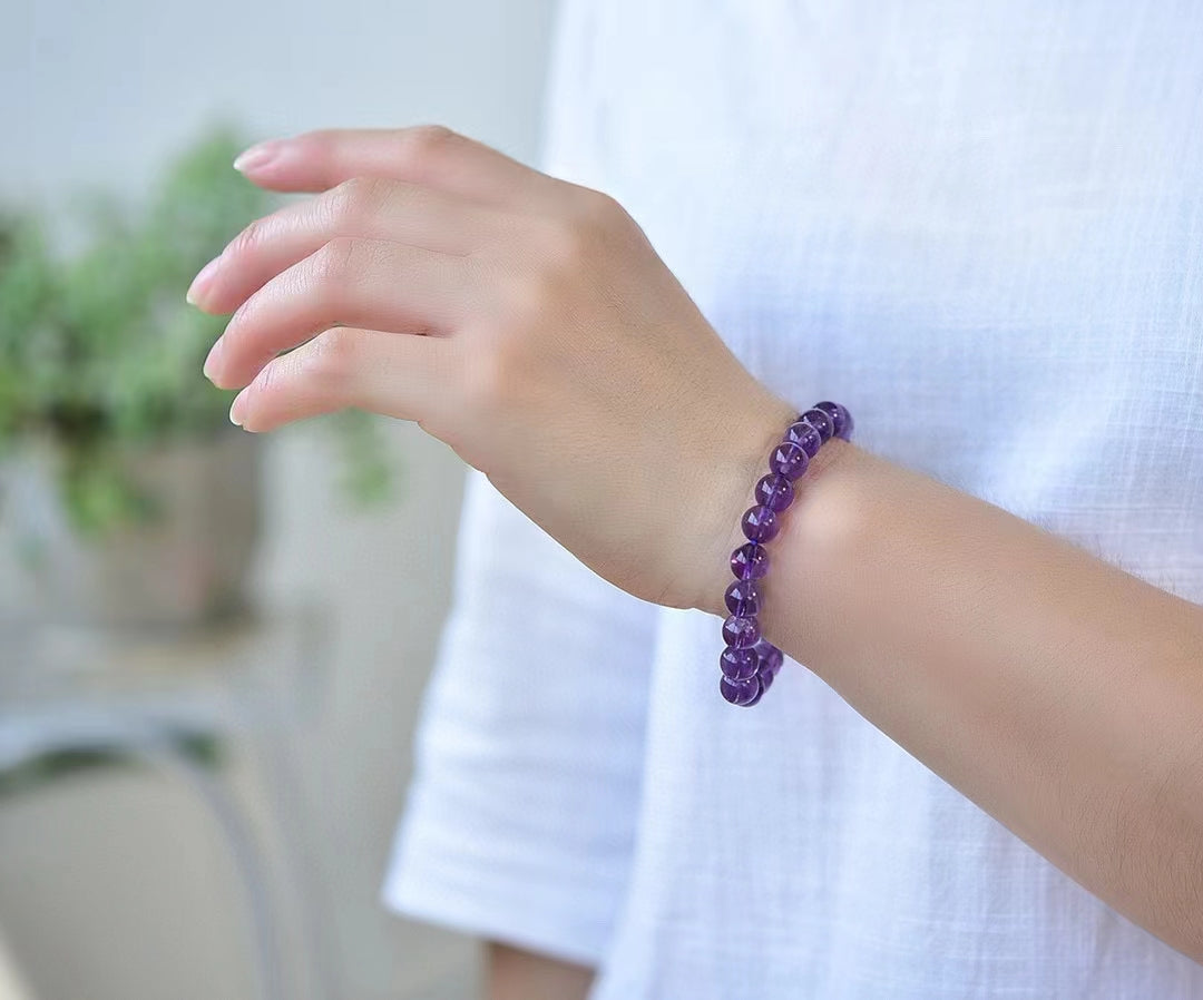 Amethyst 8mm bracelet