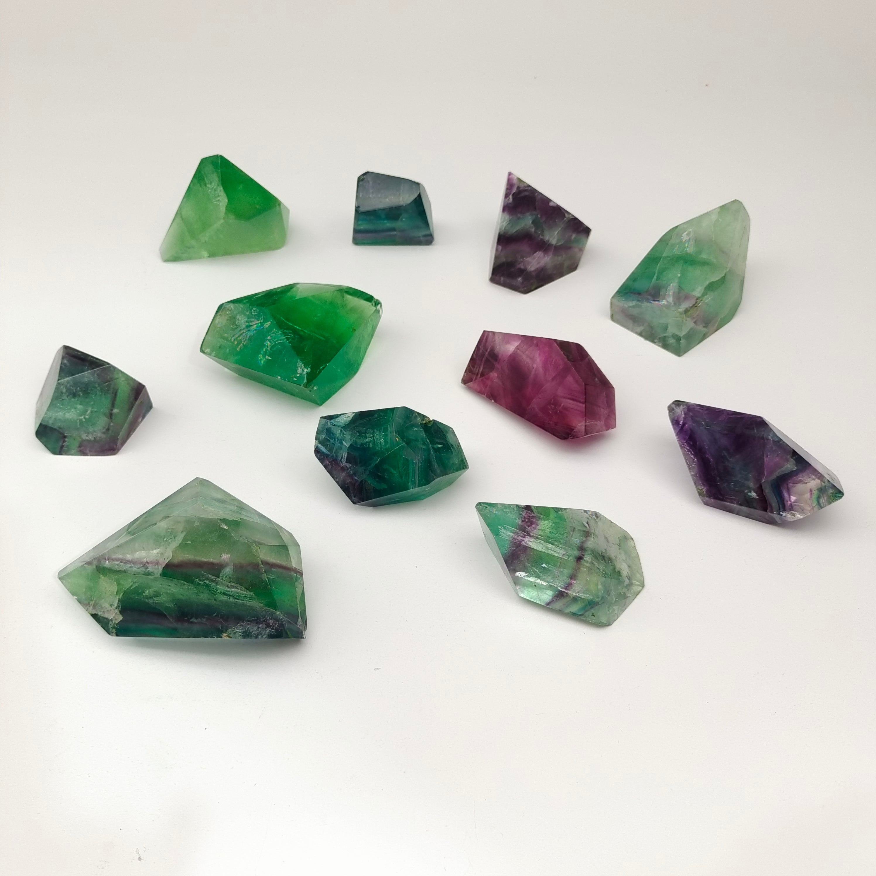 Rainbow fluorite freeform