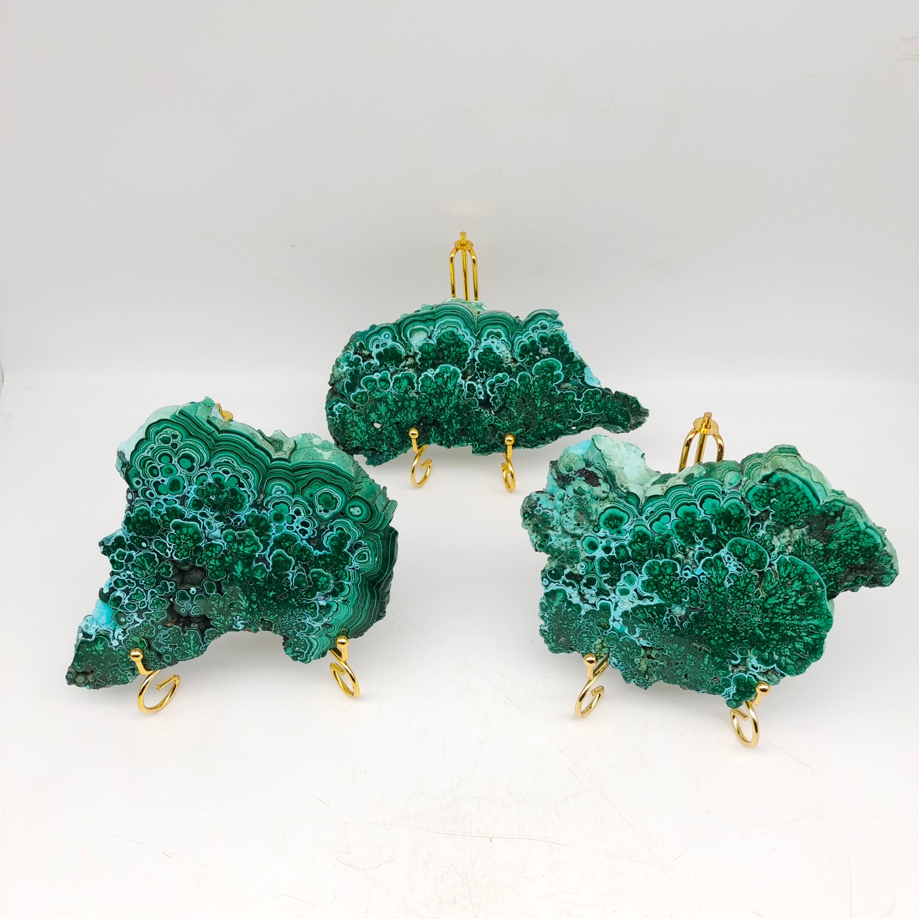 Malachite slabs