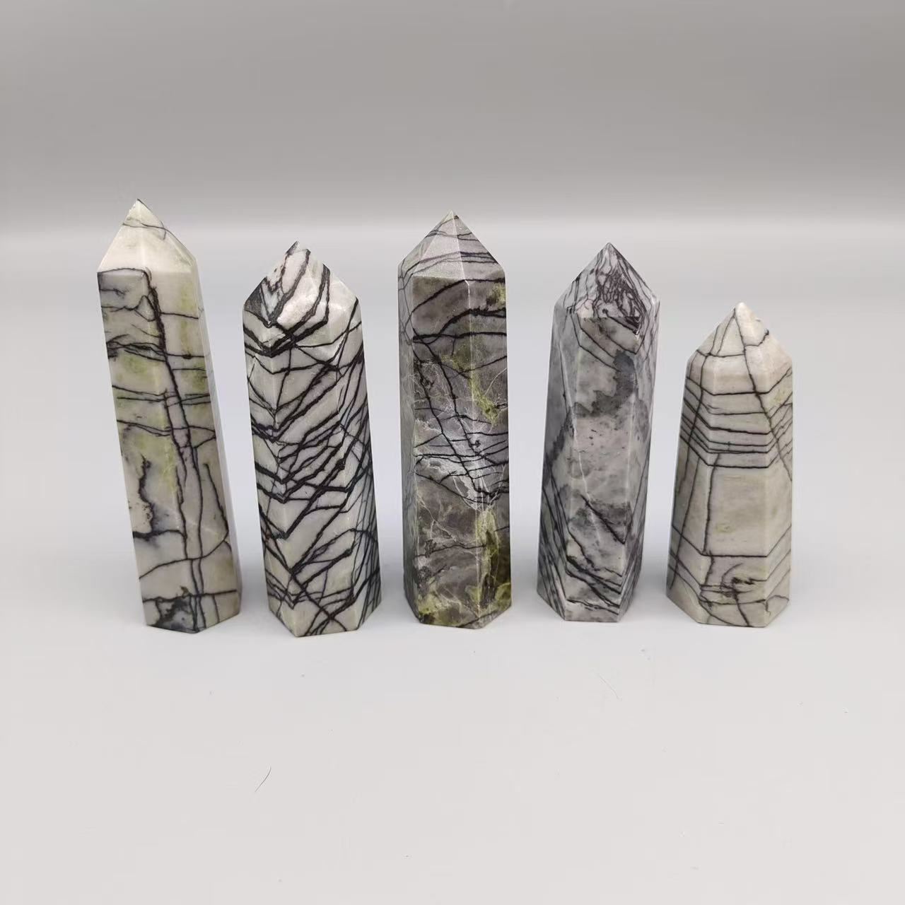Black network stone tower