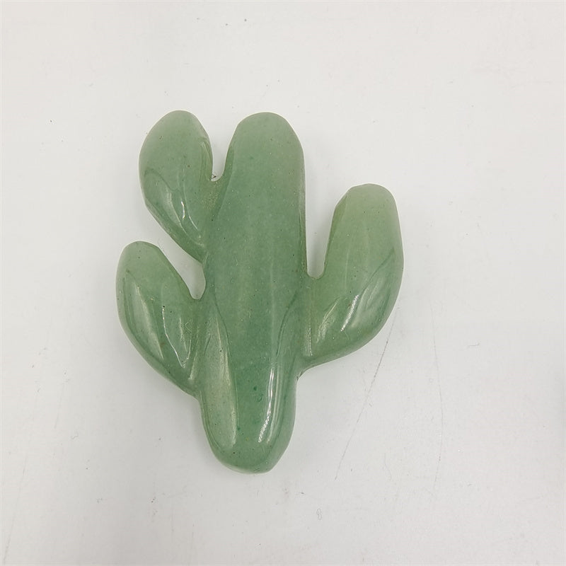 Green aventurine cactus