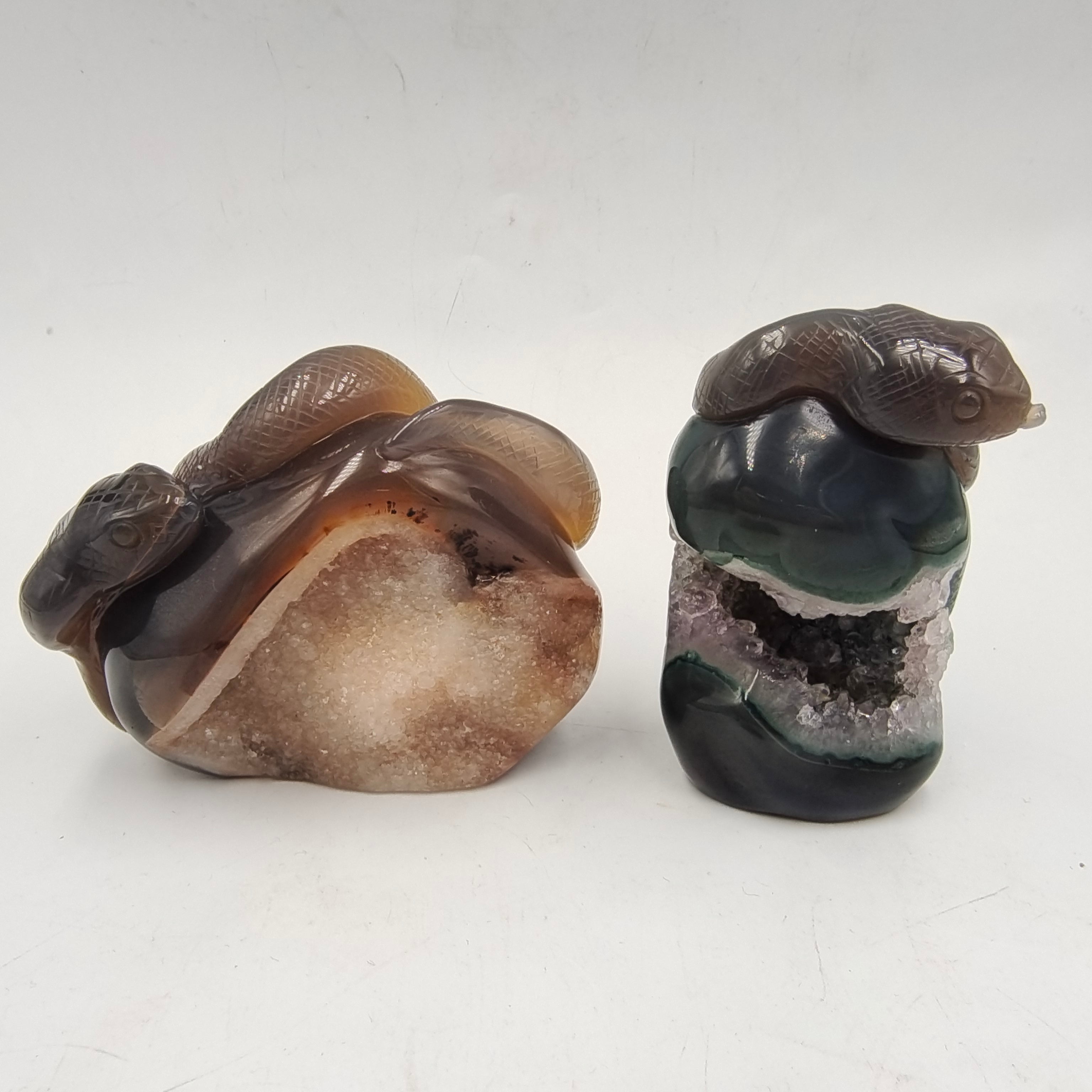 Agate Geode Snake