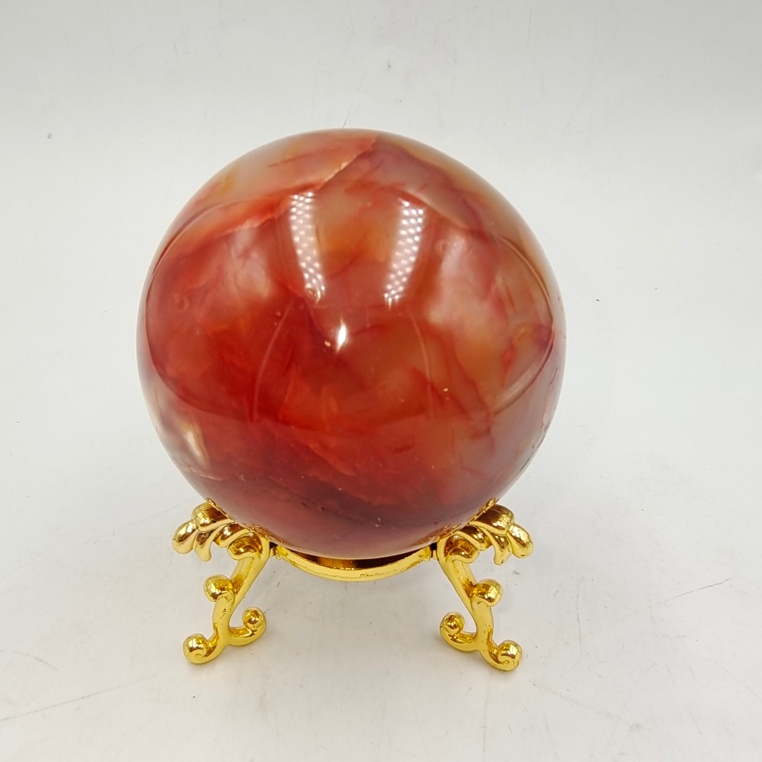 Red agate sphere