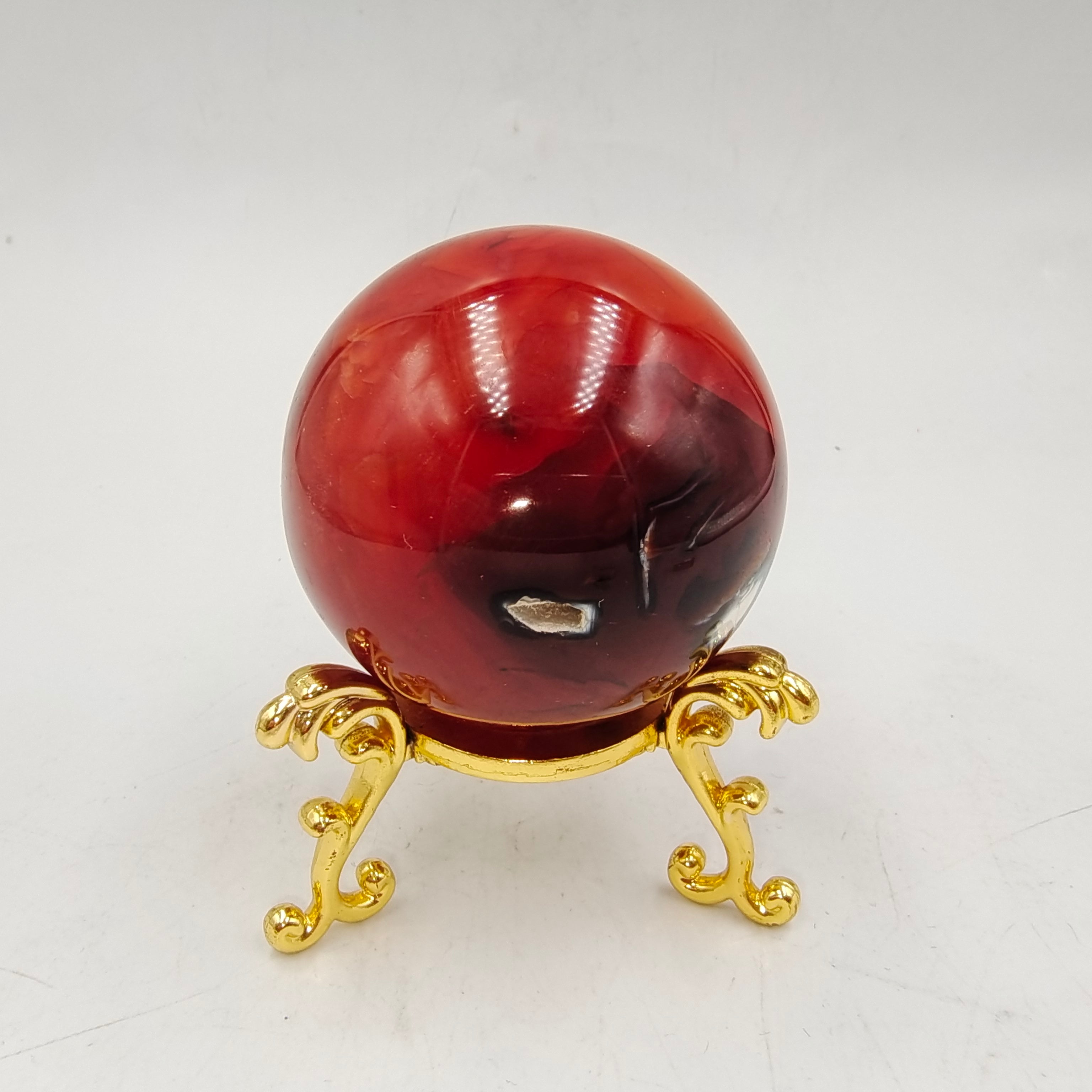 Red agate sphere