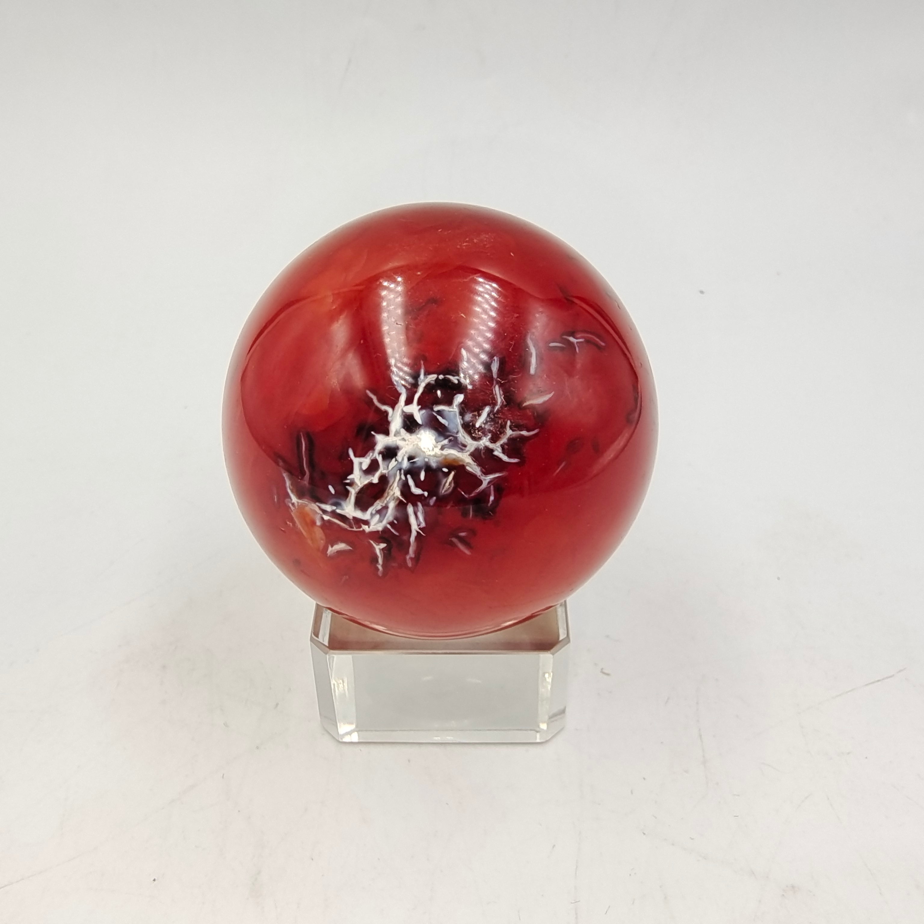 Red agate sphere